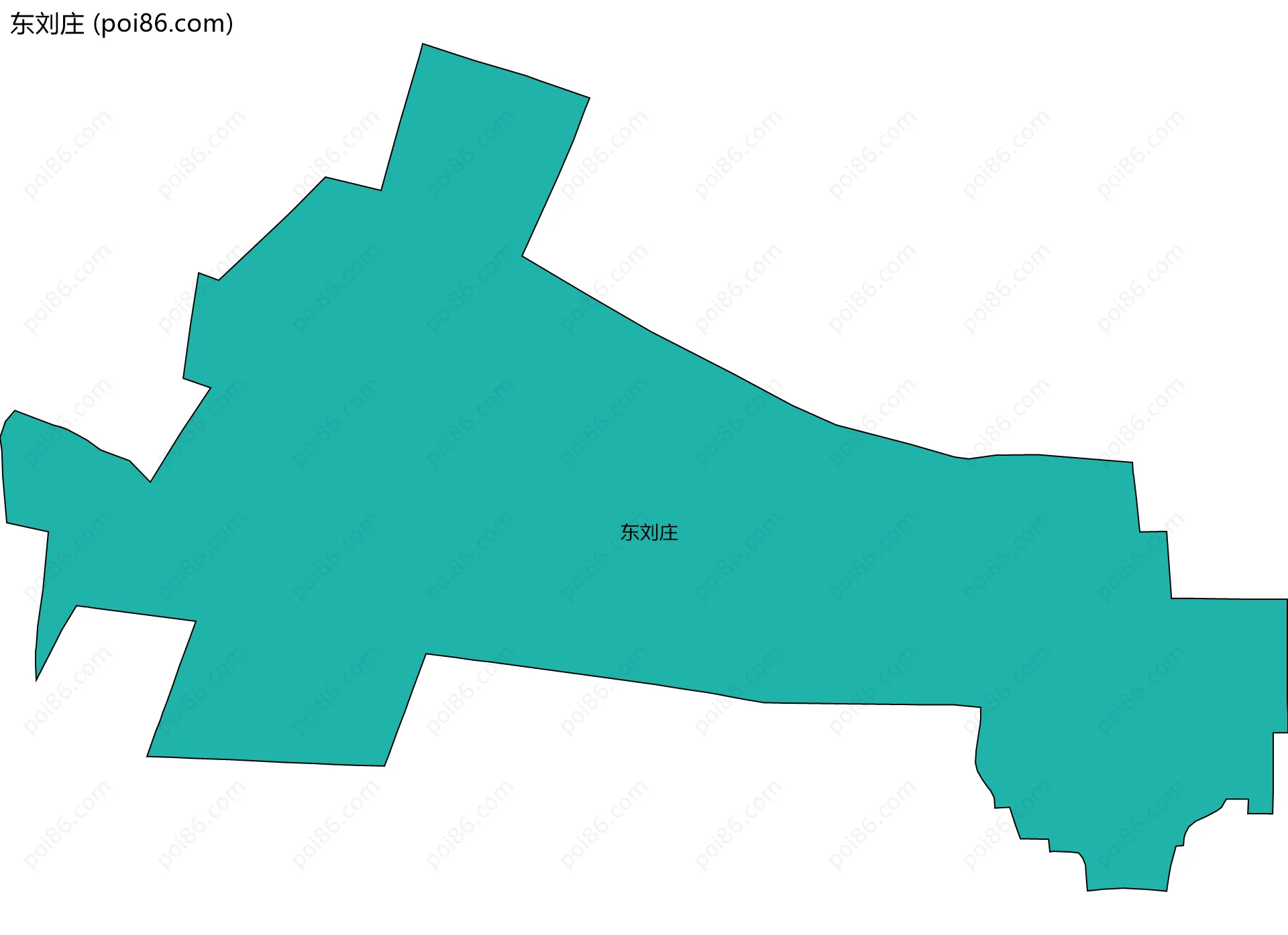 东刘庄边界地图