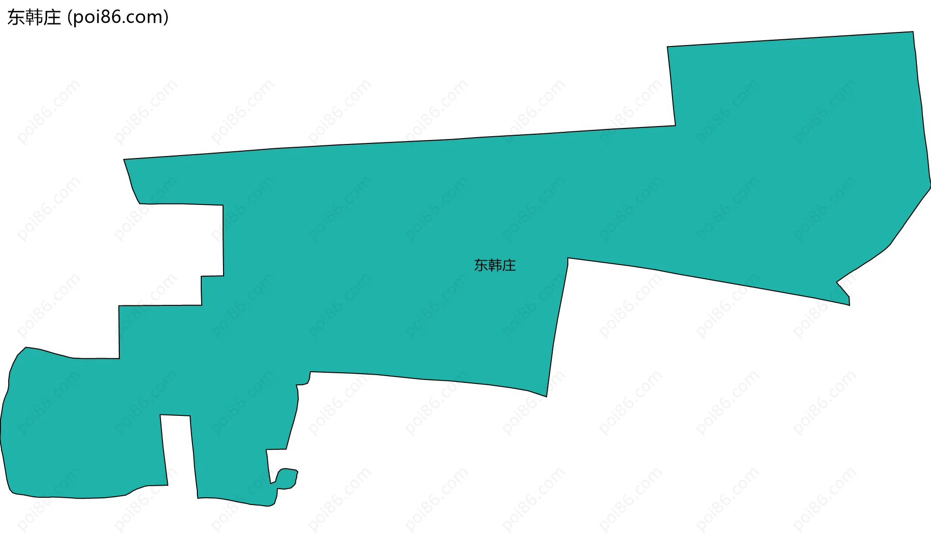 东韩庄边界地图