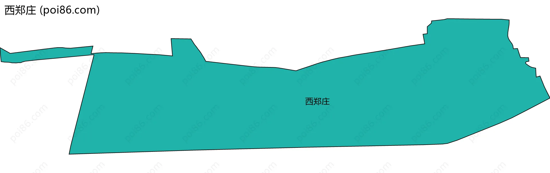 西郑庄边界地图