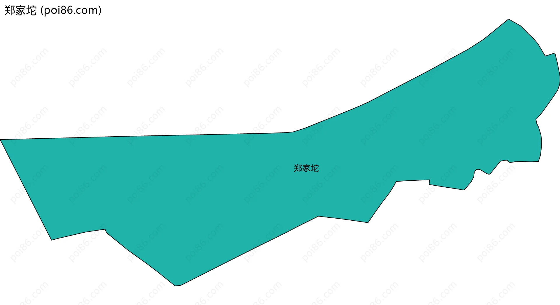 郑家坨边界地图