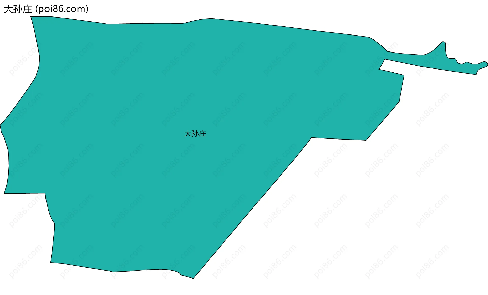 大孙庄边界地图