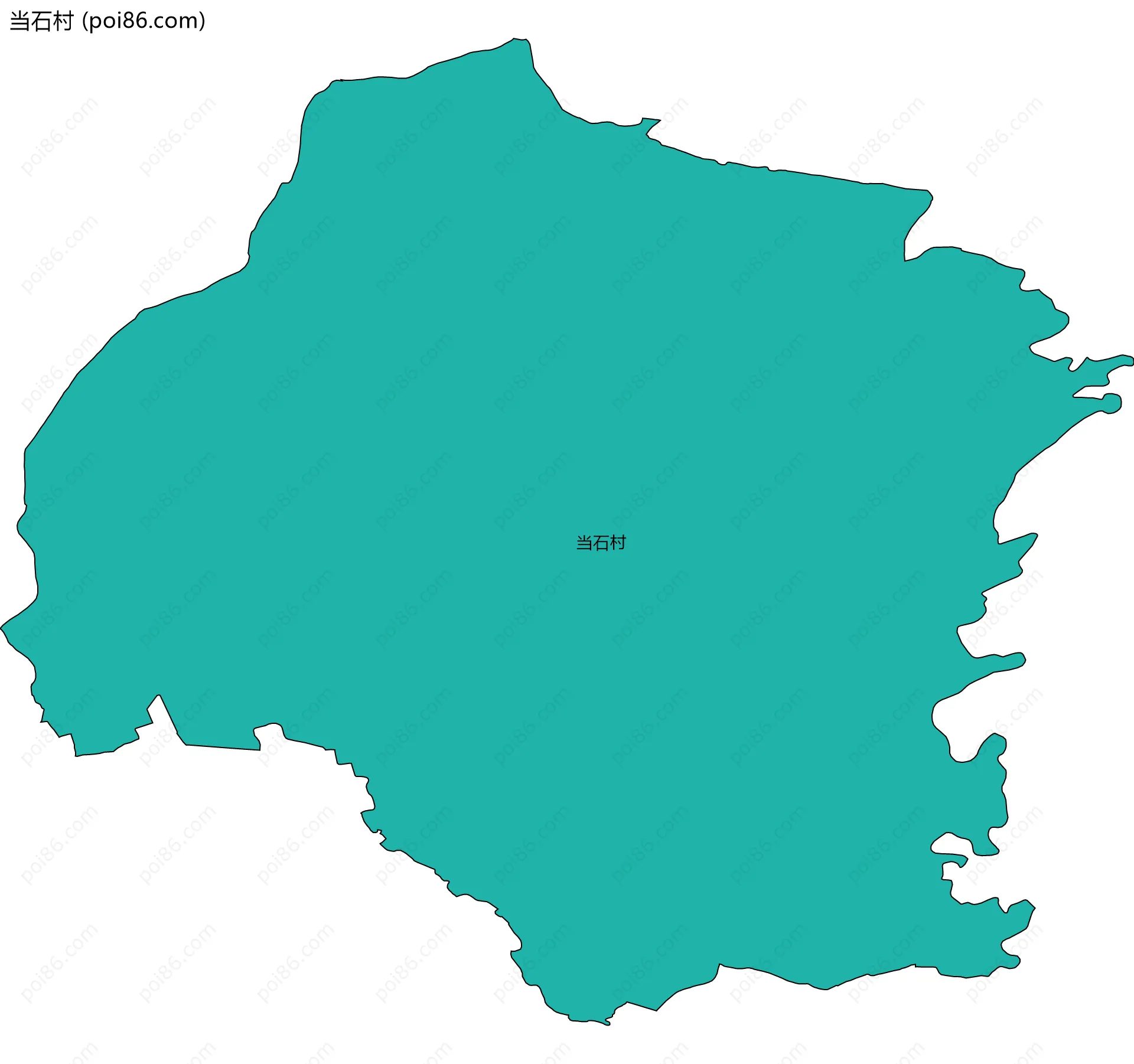 当石村边界地图