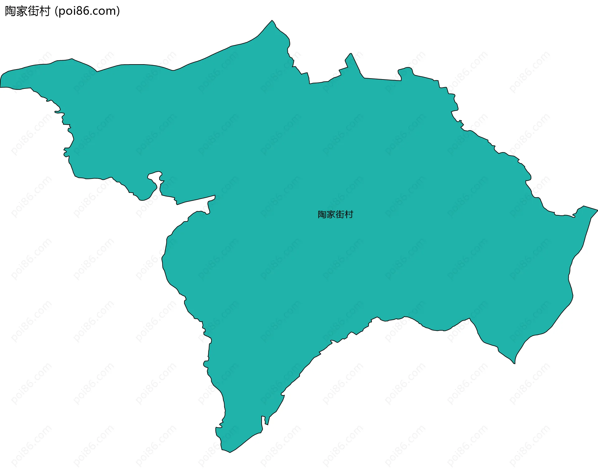 陶家街村边界地图