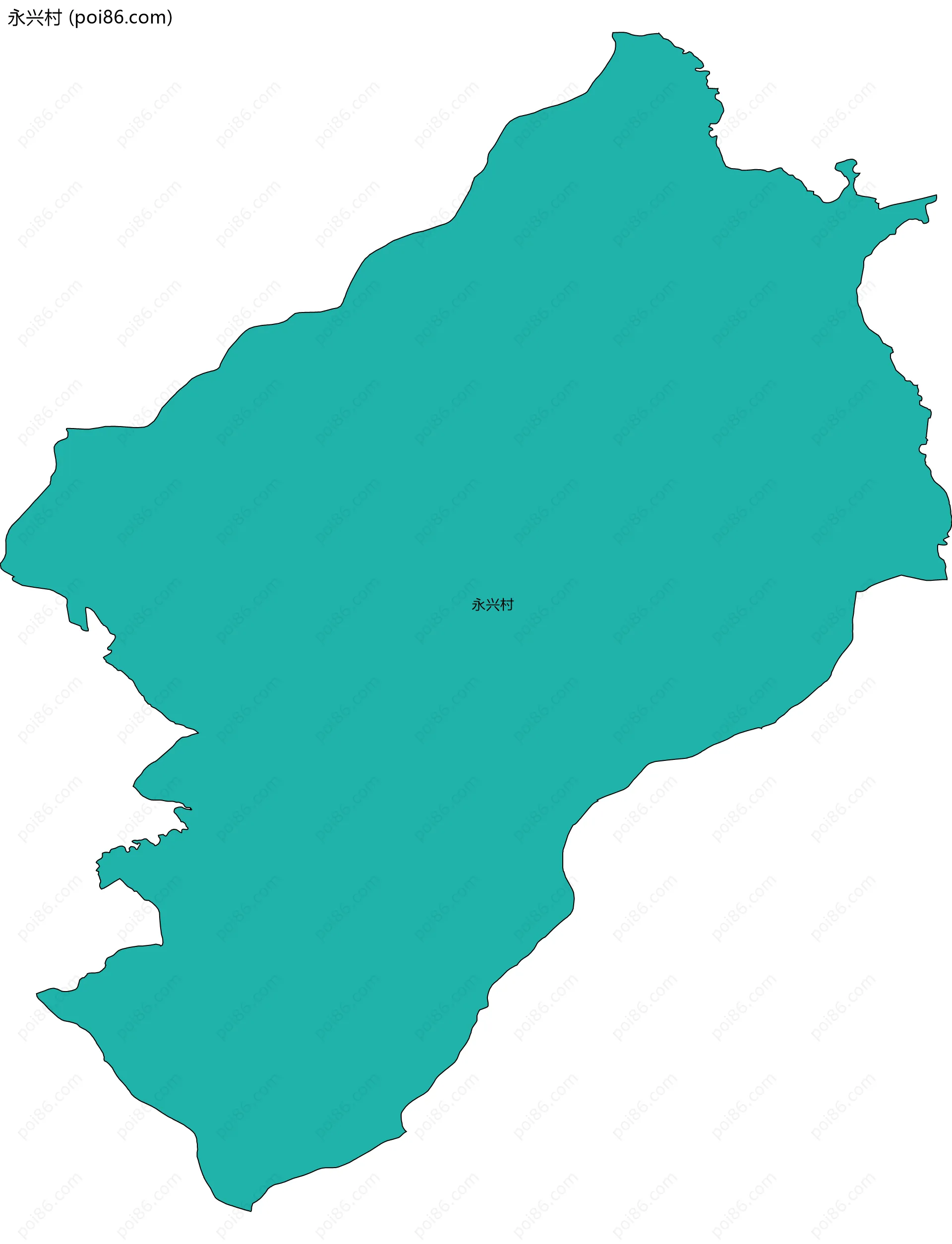 永兴村边界地图