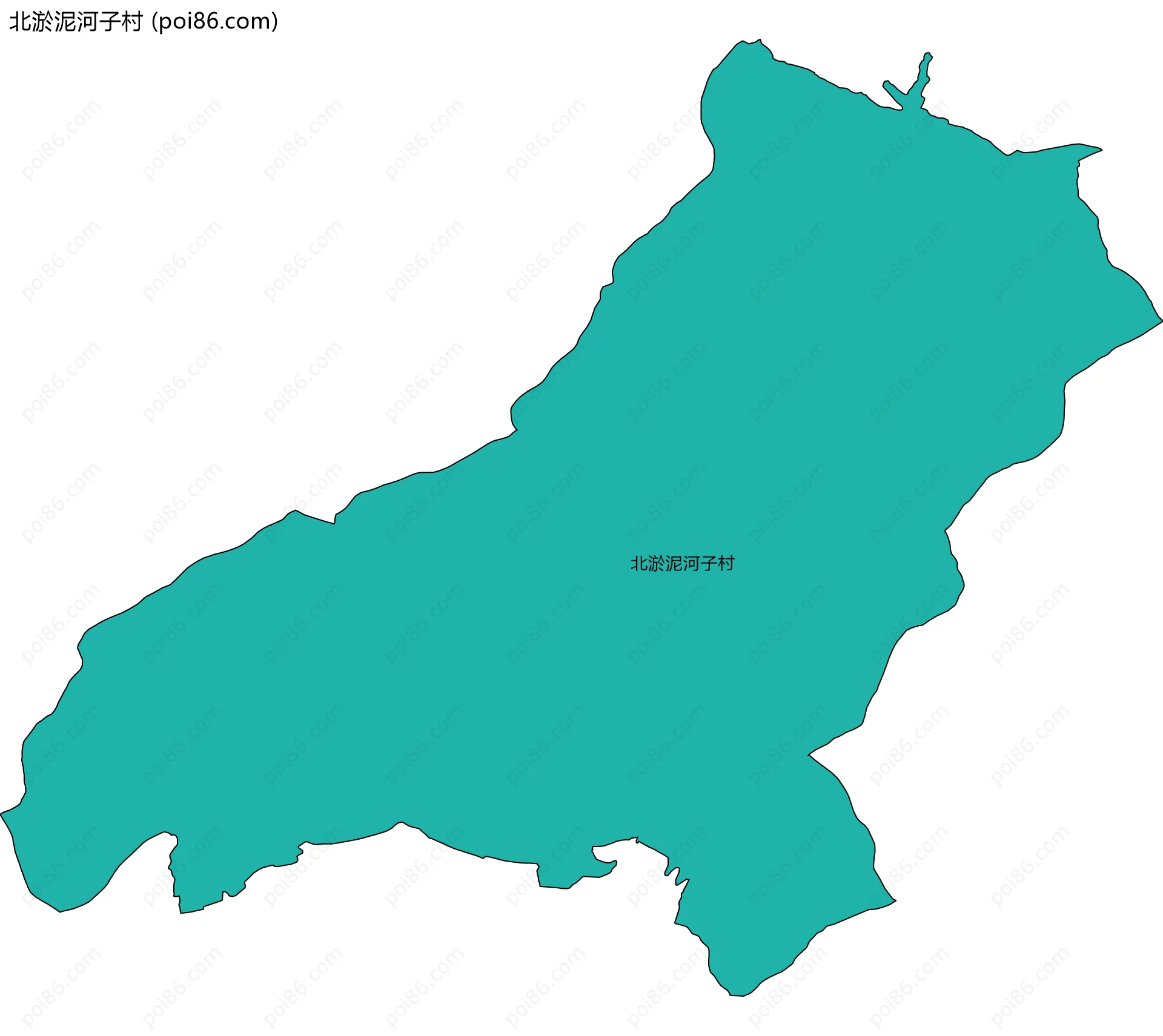 北淤泥河子村边界地图