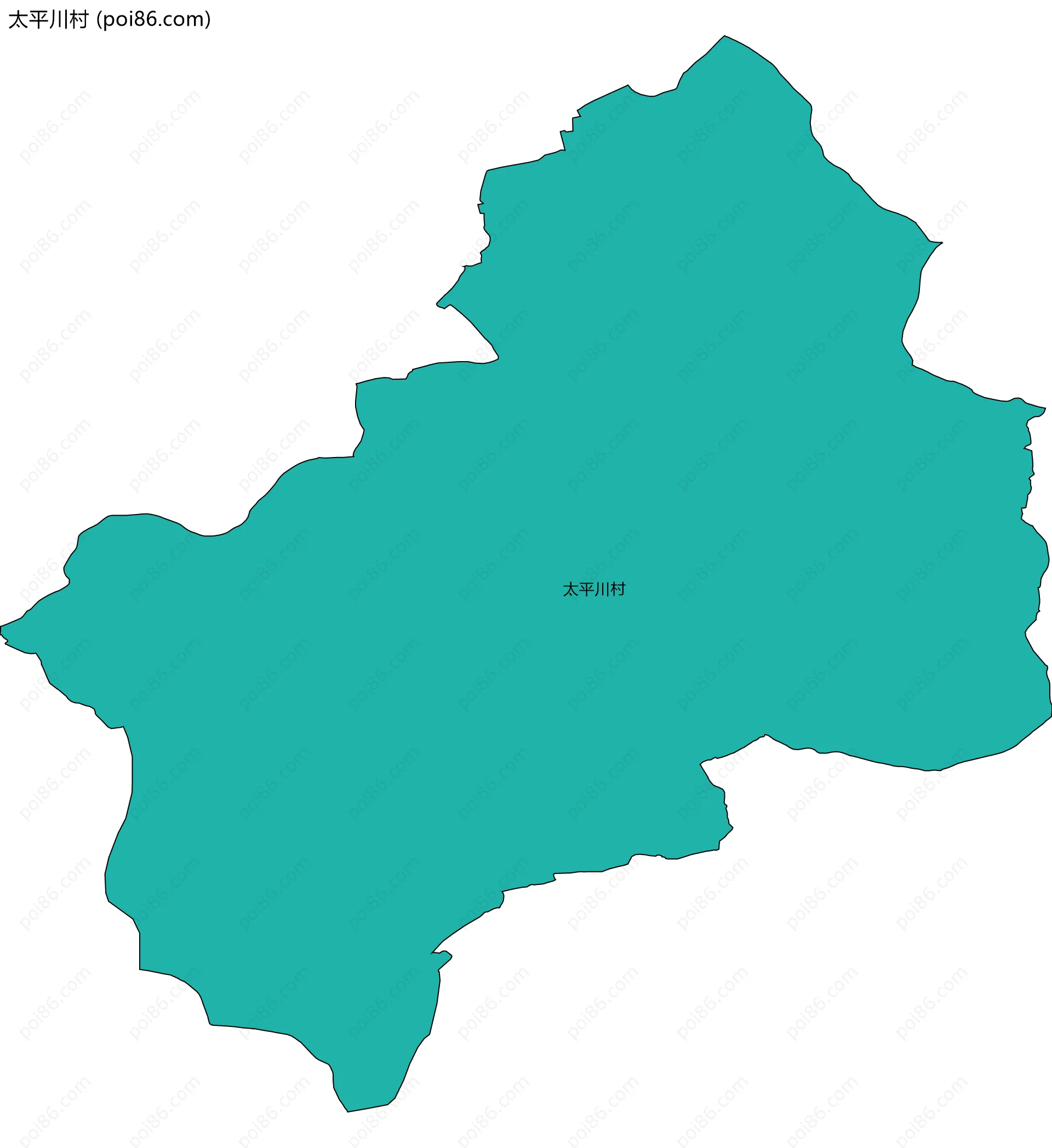 太平川村边界地图