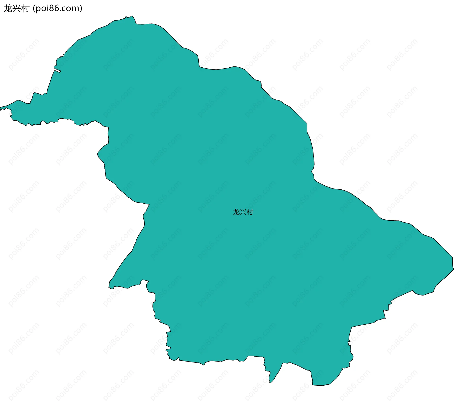 龙兴村边界地图