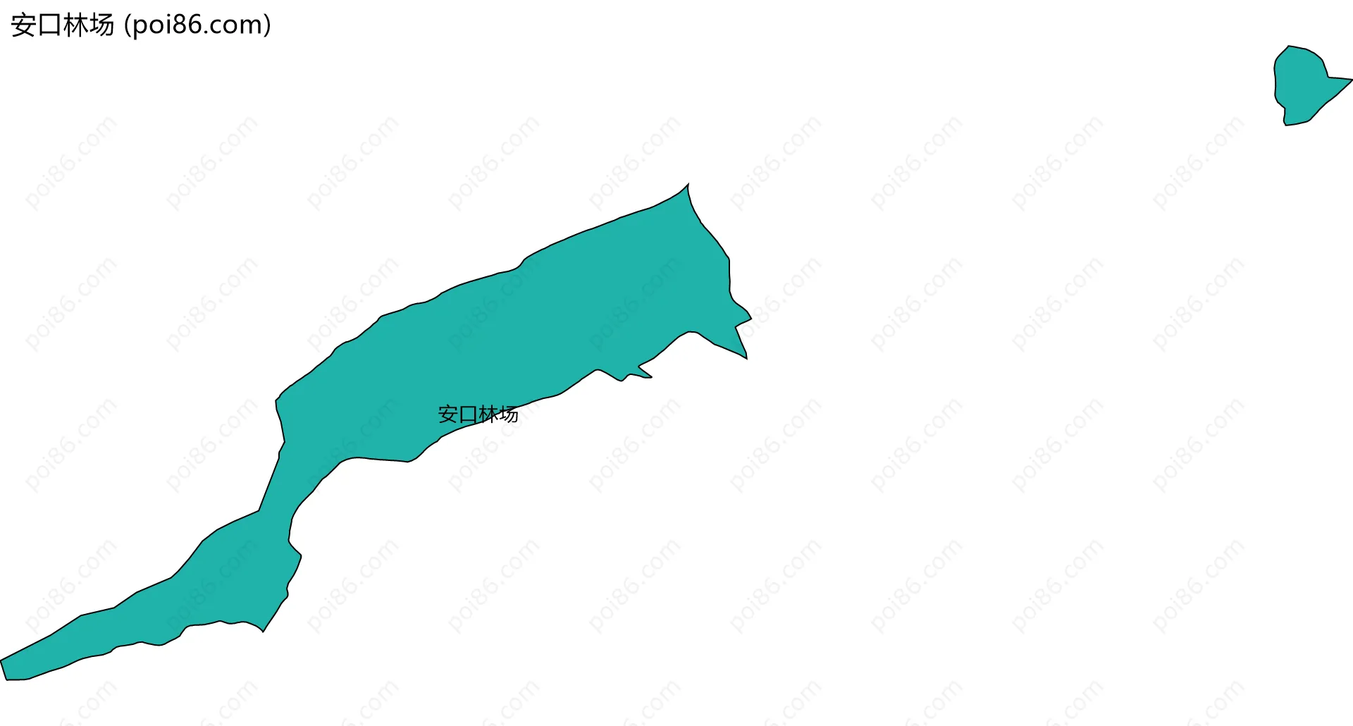 安口林场边界地图