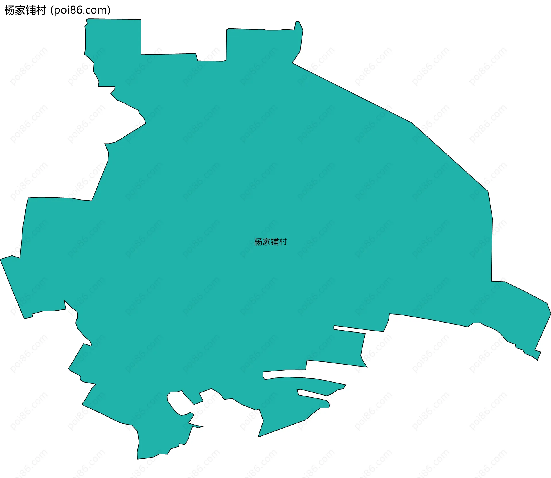 杨家铺村边界地图