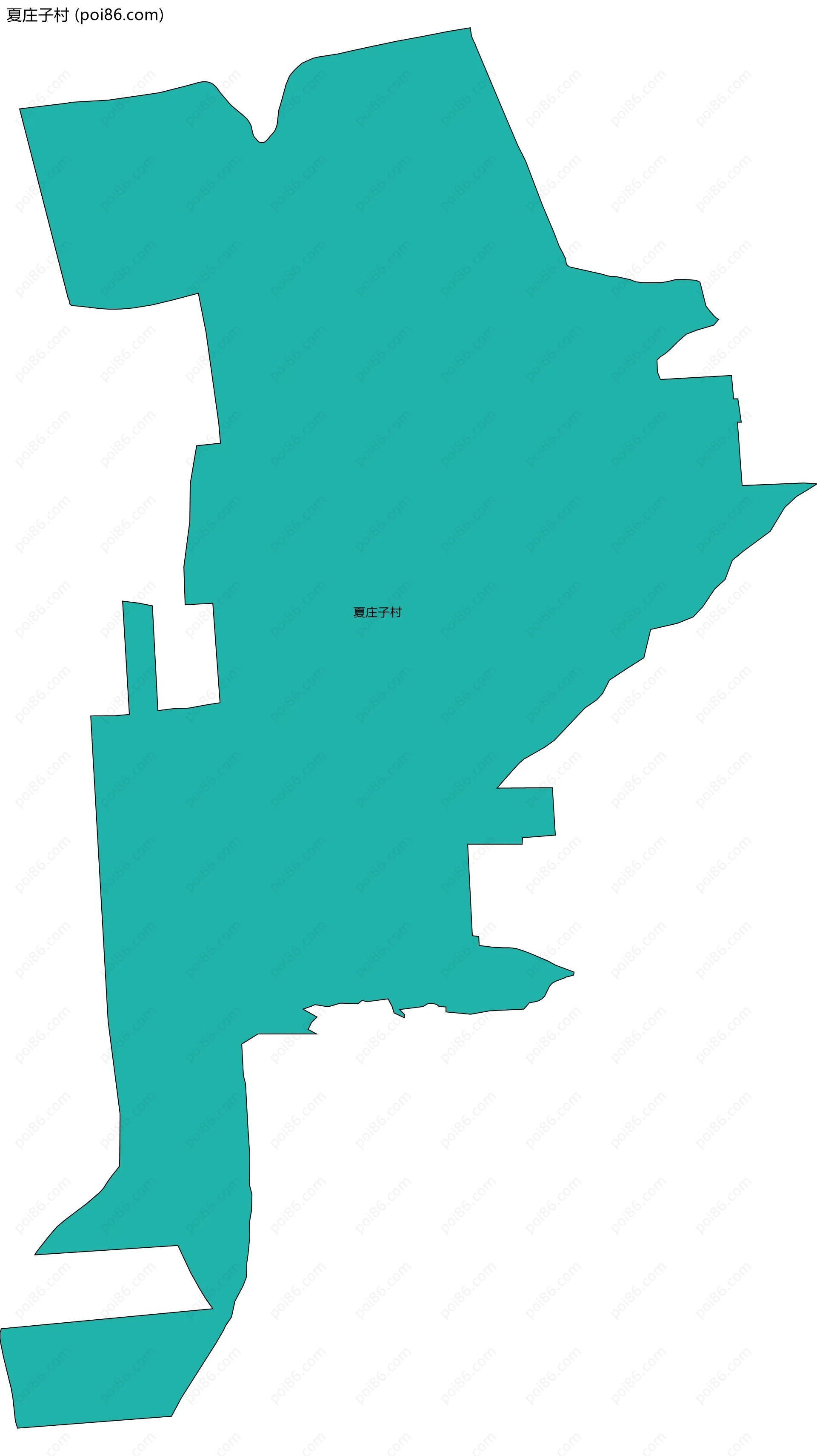 夏庄子村边界地图