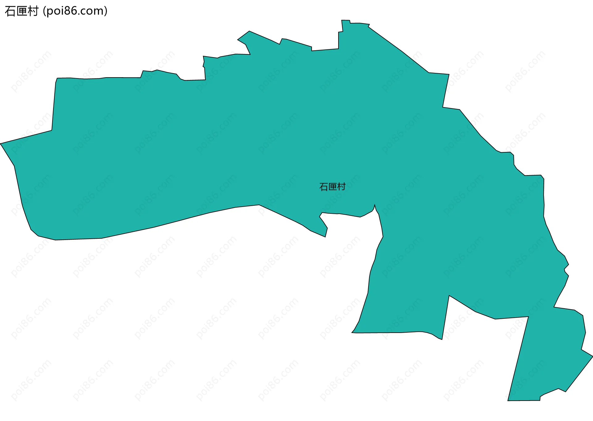 石匣村边界地图