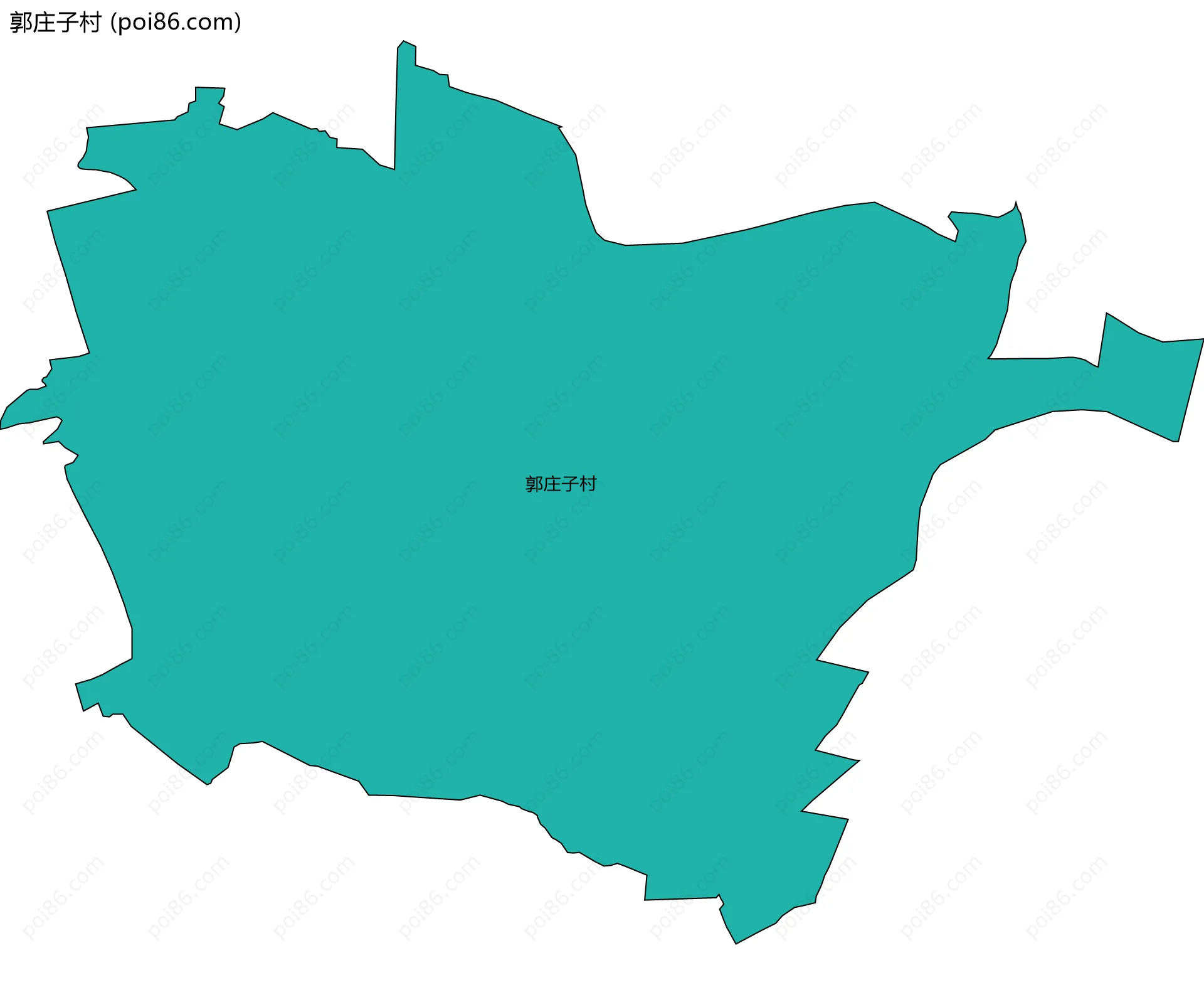 郭庄子村边界地图