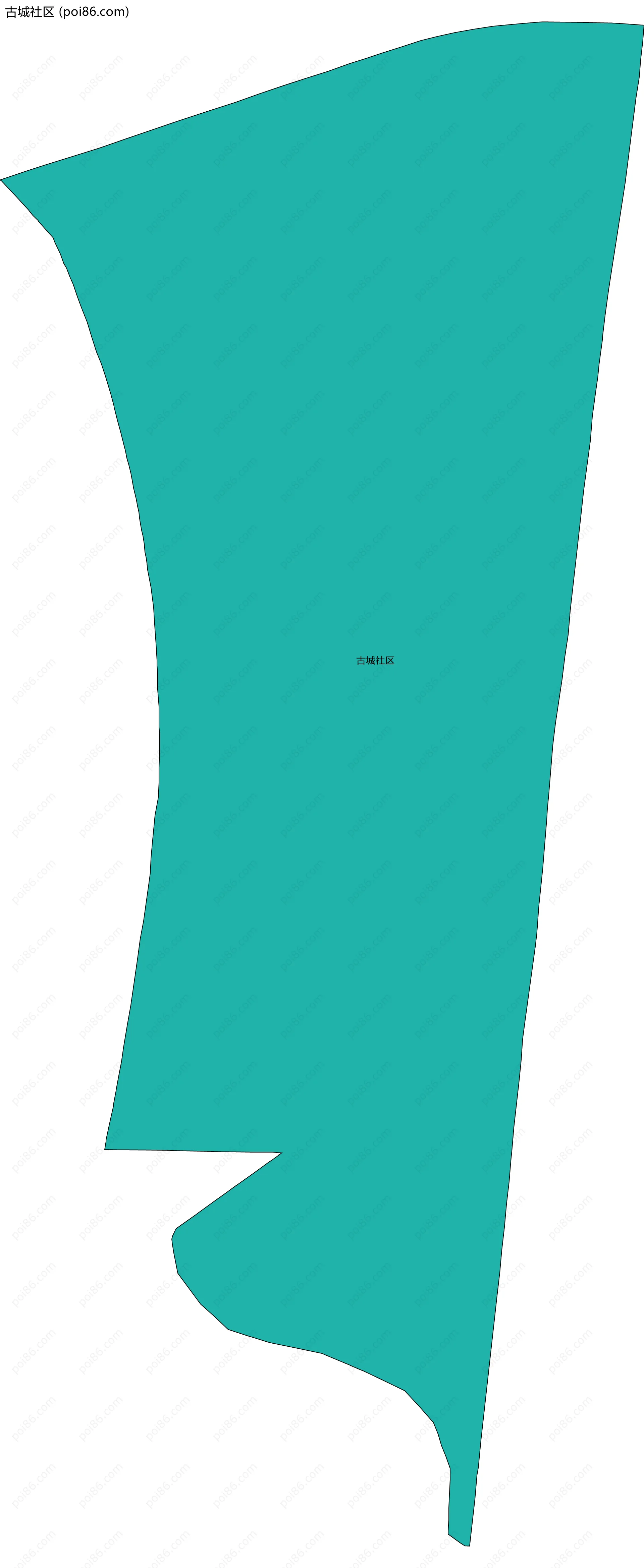 古城社区边界地图
