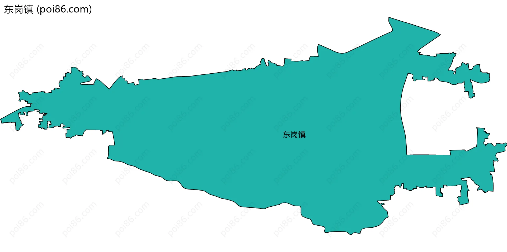 东岗镇边界地图
