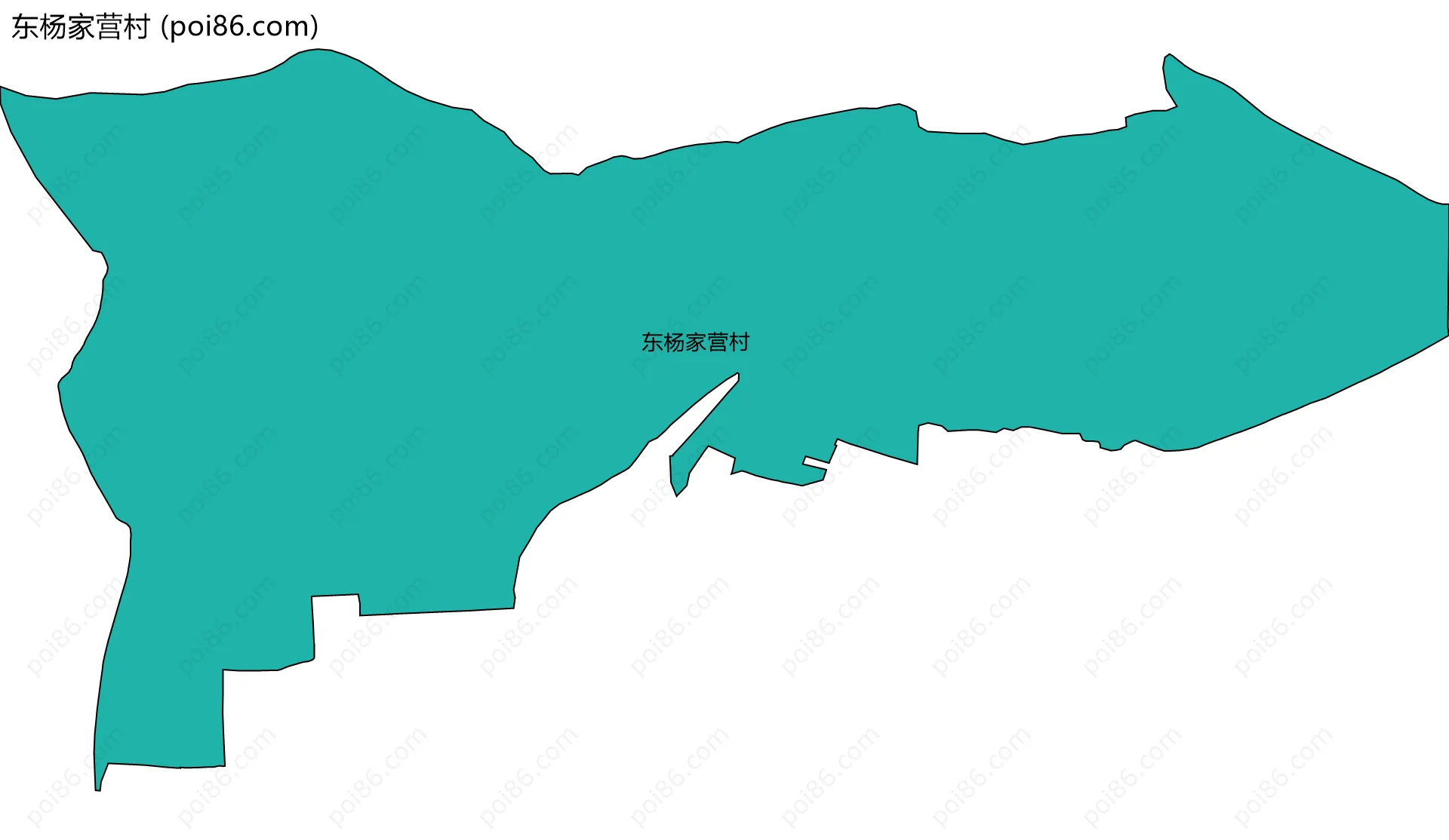 东杨家营村边界地图