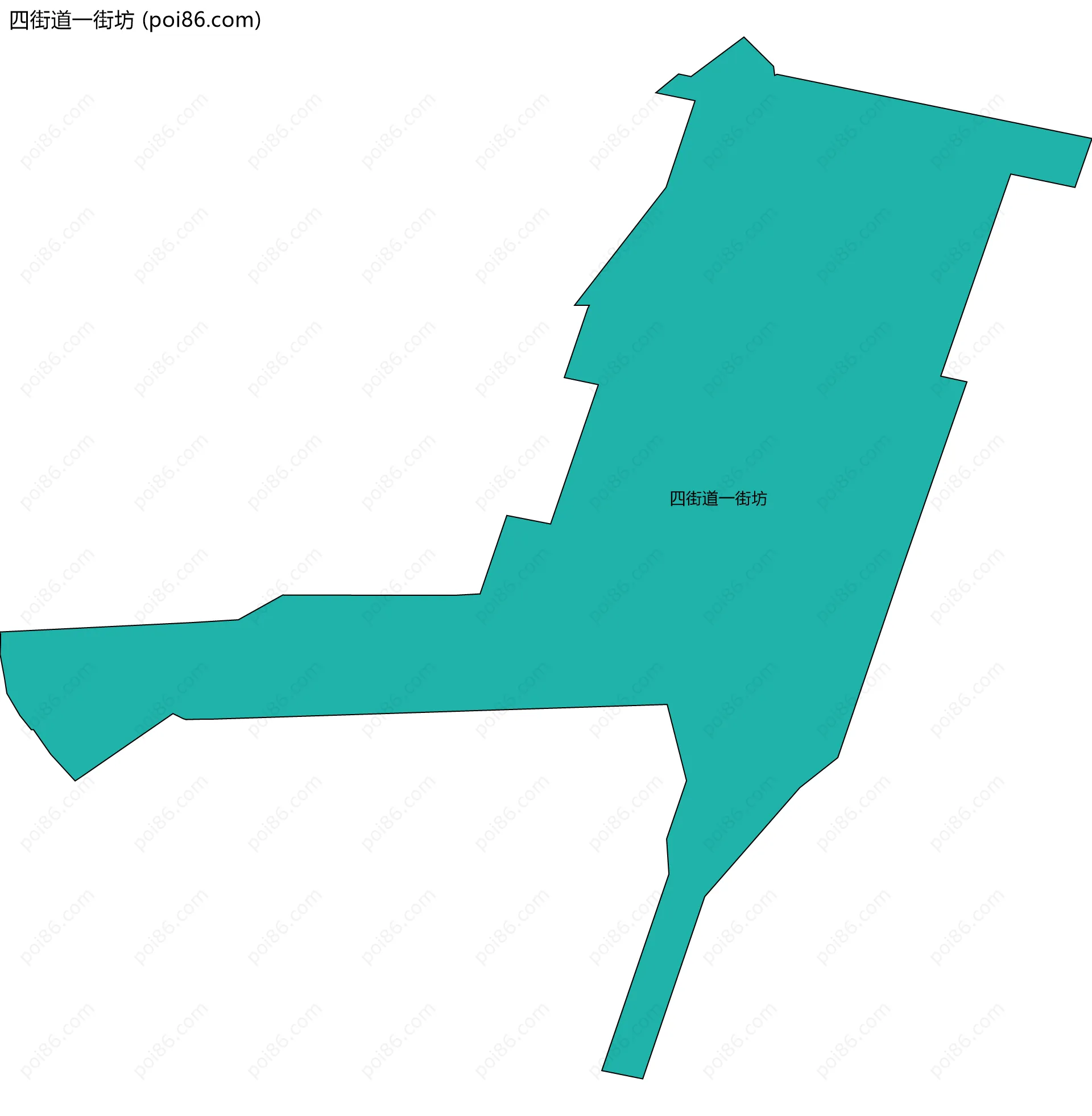四街道一街坊边界地图