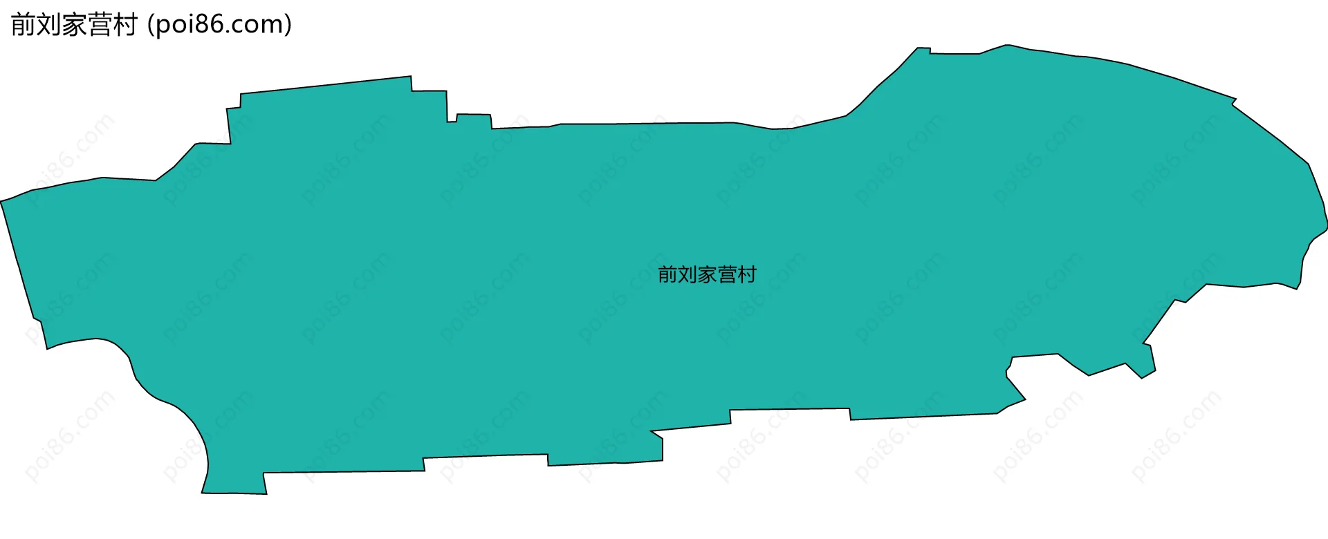 前刘家营村边界地图