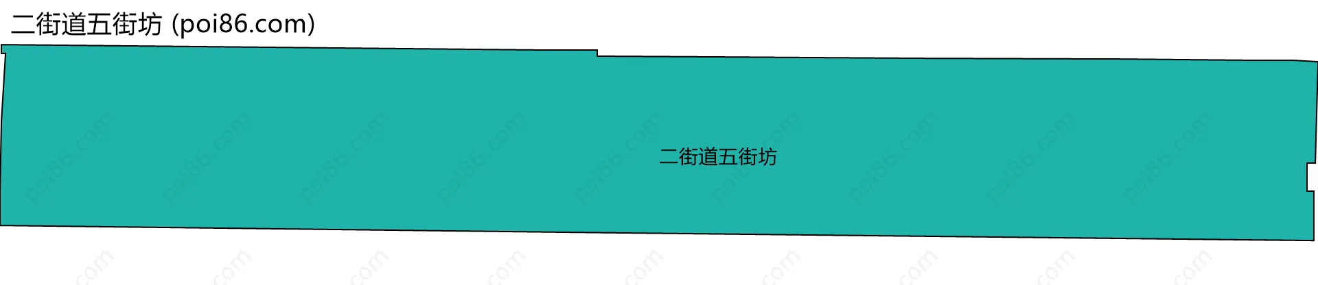 二街道五街坊边界地图