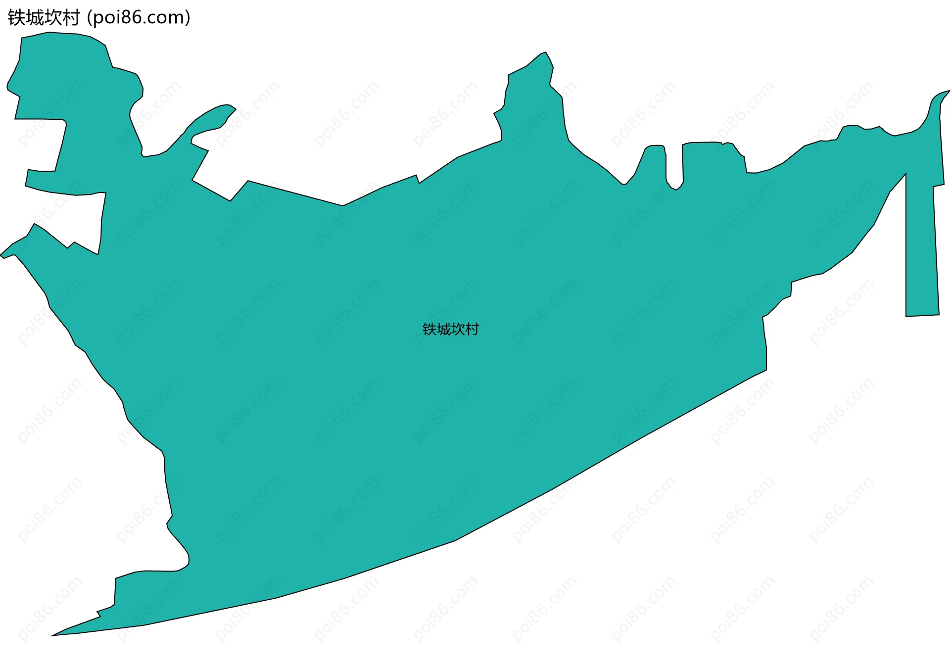铁城坎村边界地图