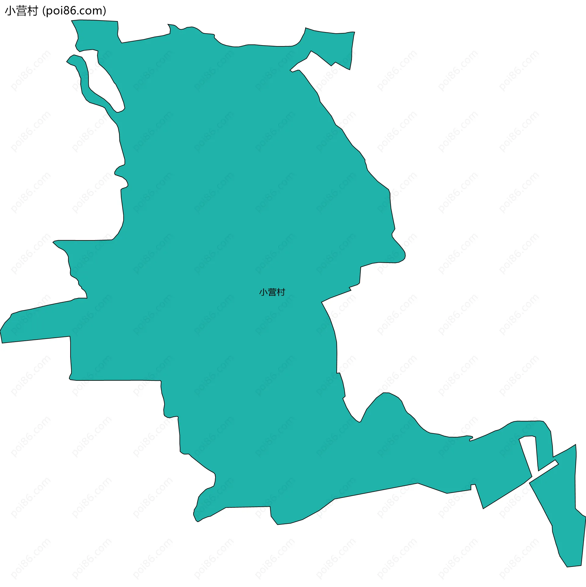 小营村边界地图