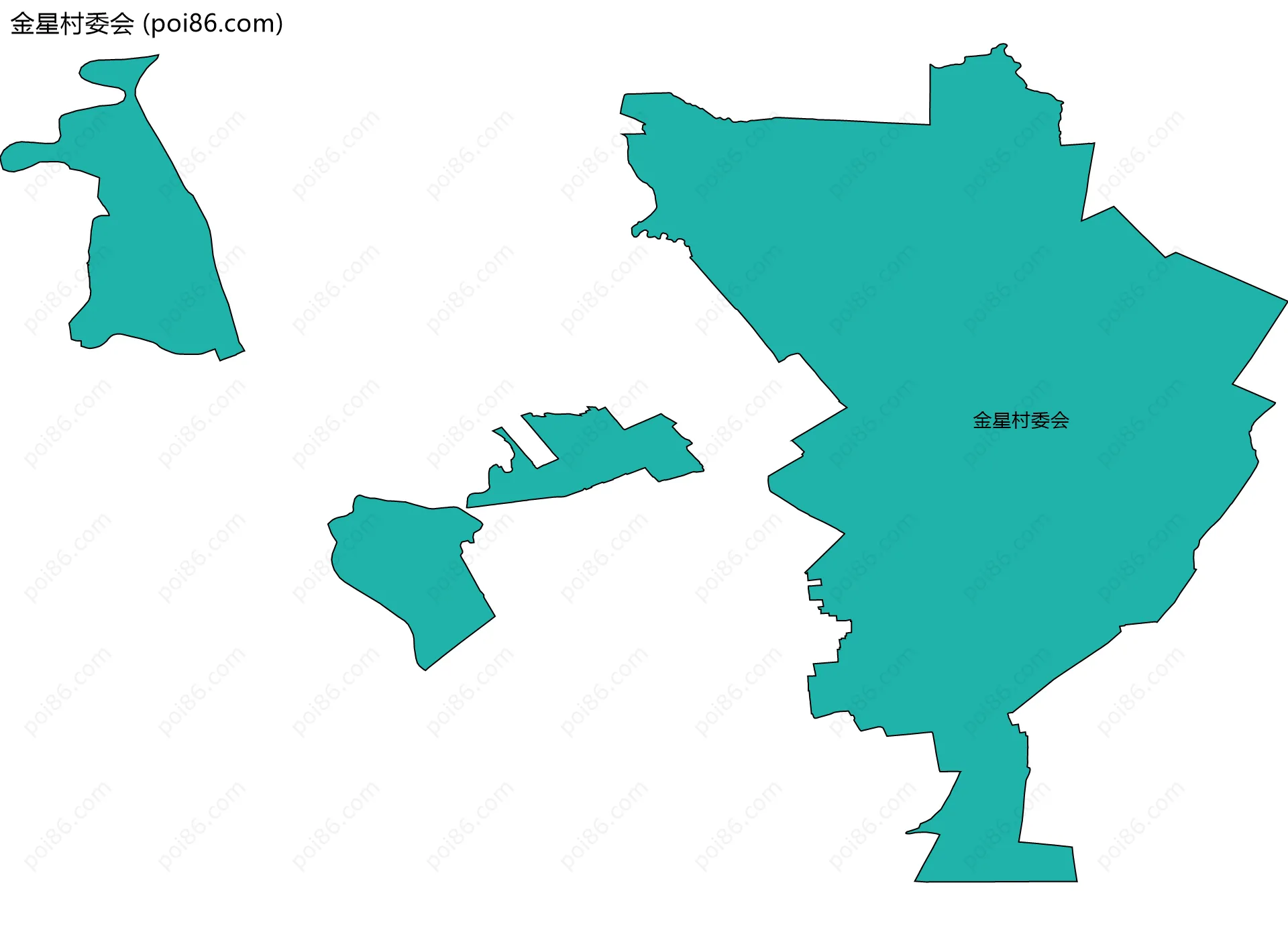 金星村委会边界地图