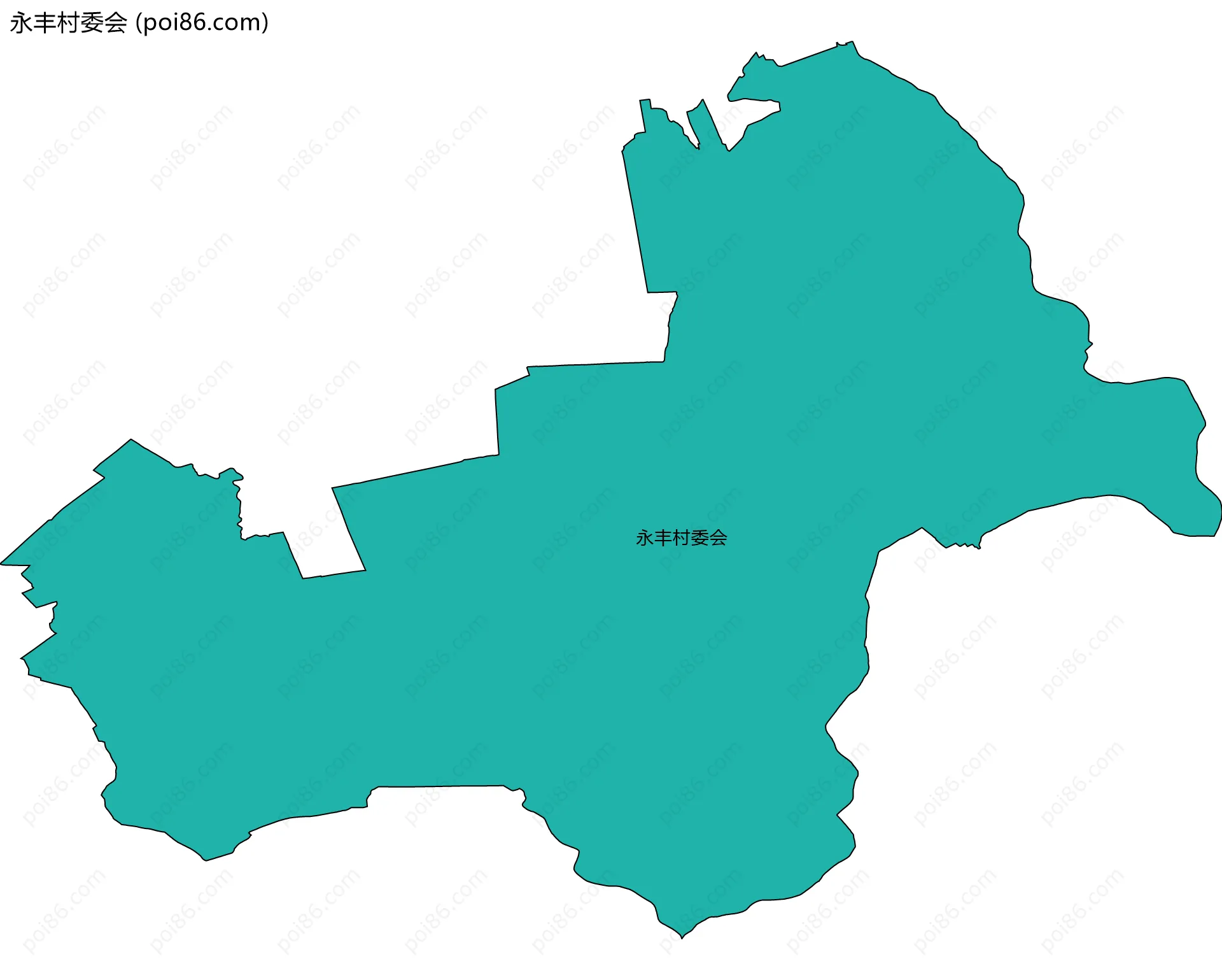 永丰村委会边界地图