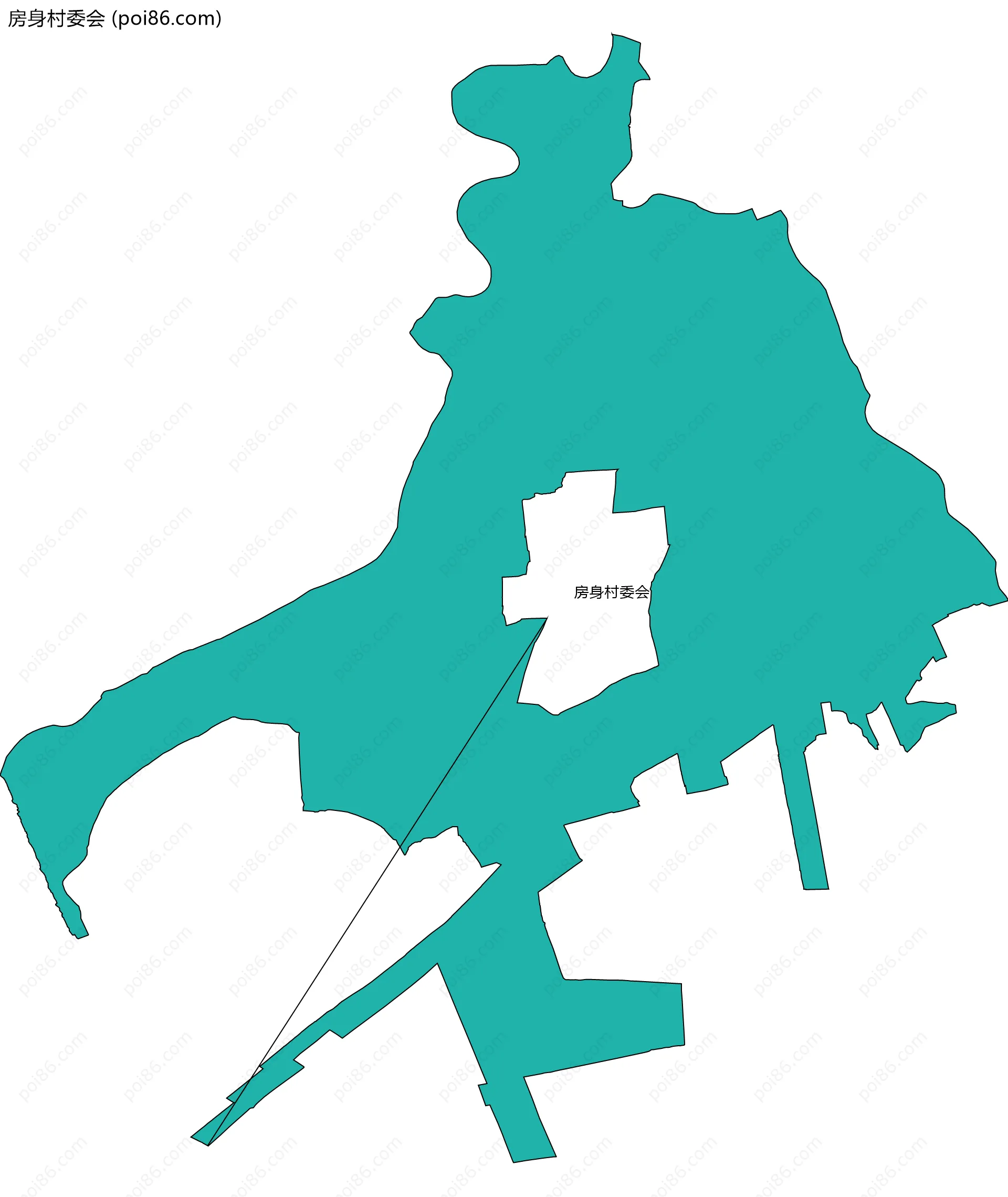 房身村委会边界地图