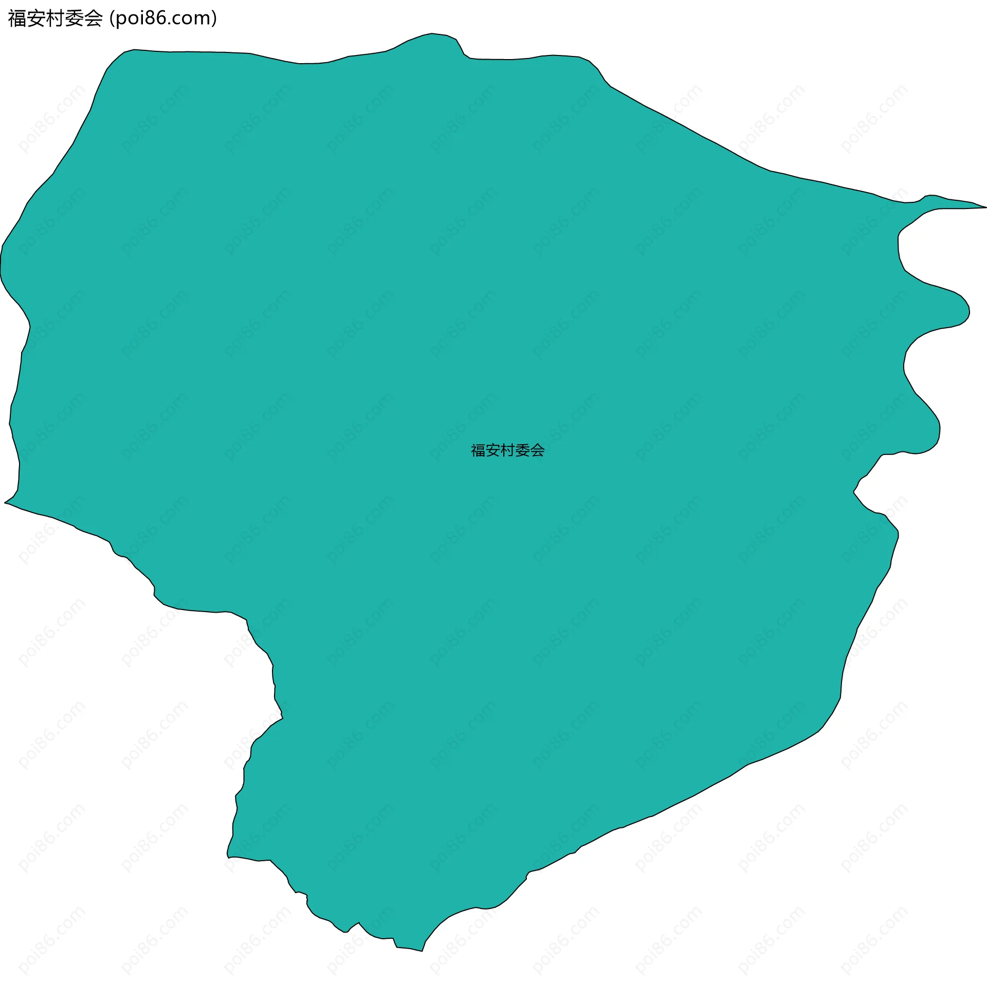 福安村委会边界地图