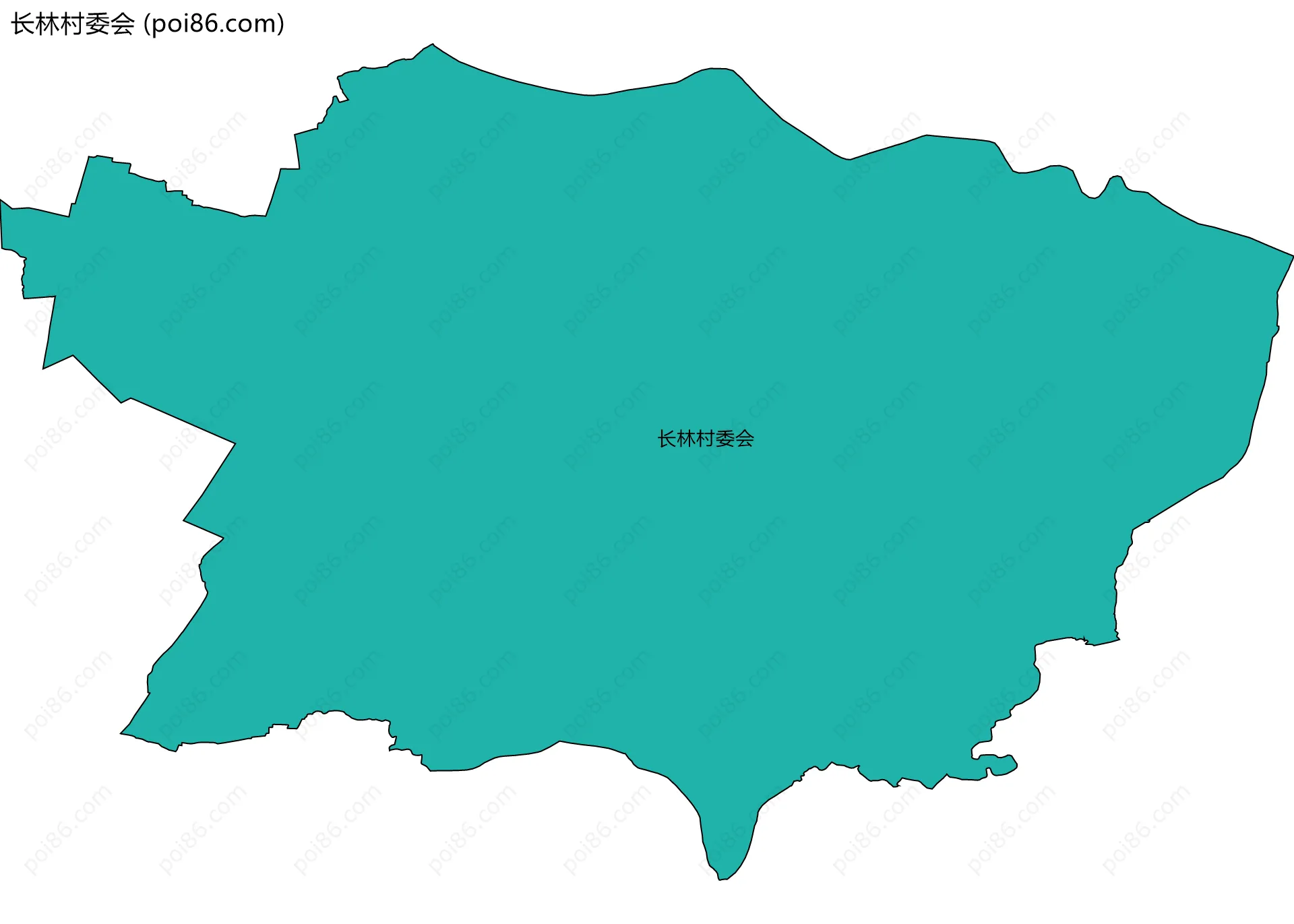 长林村委会边界地图