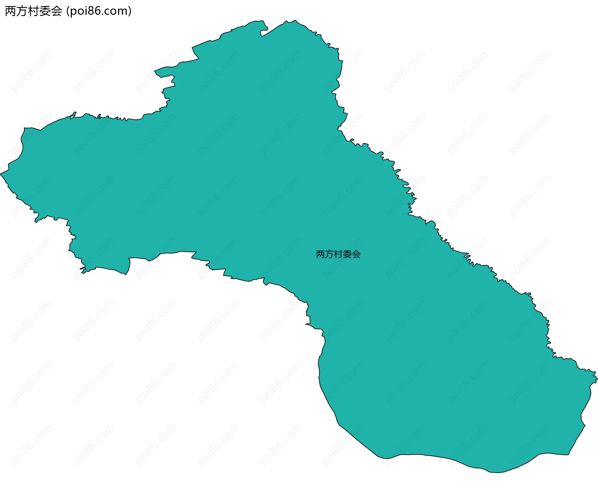 两方村委会边界地图