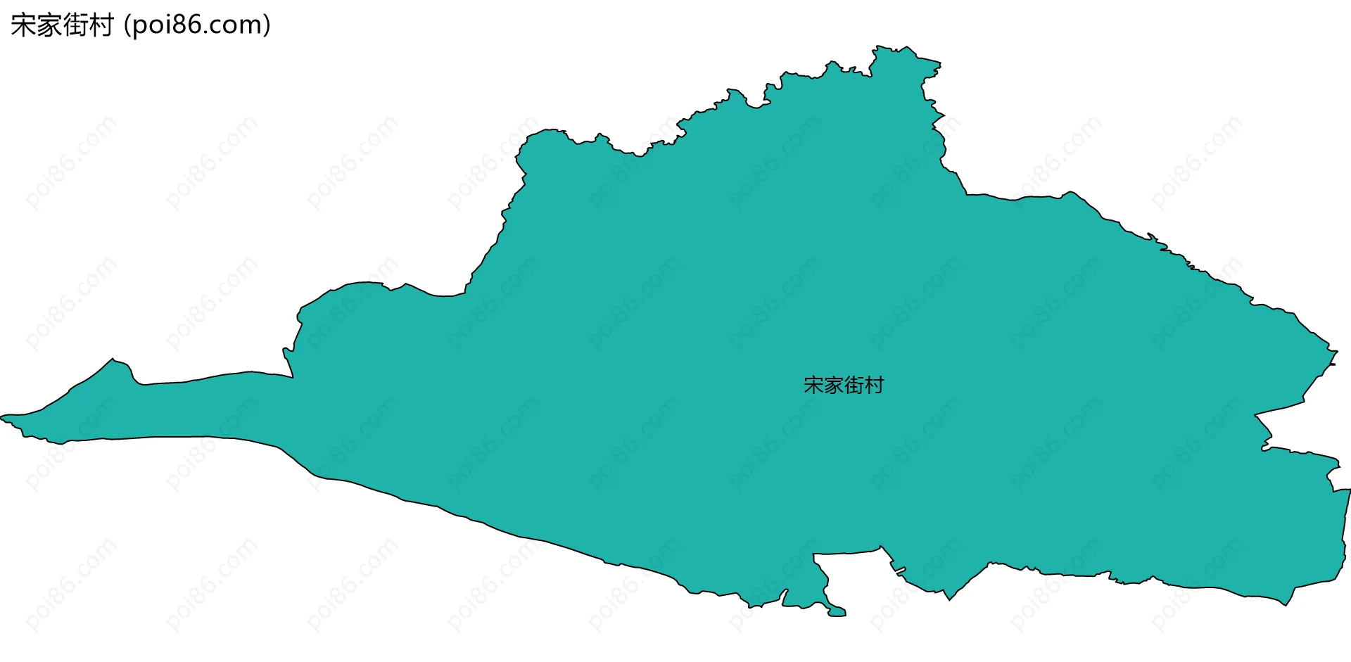 宋家街村边界地图