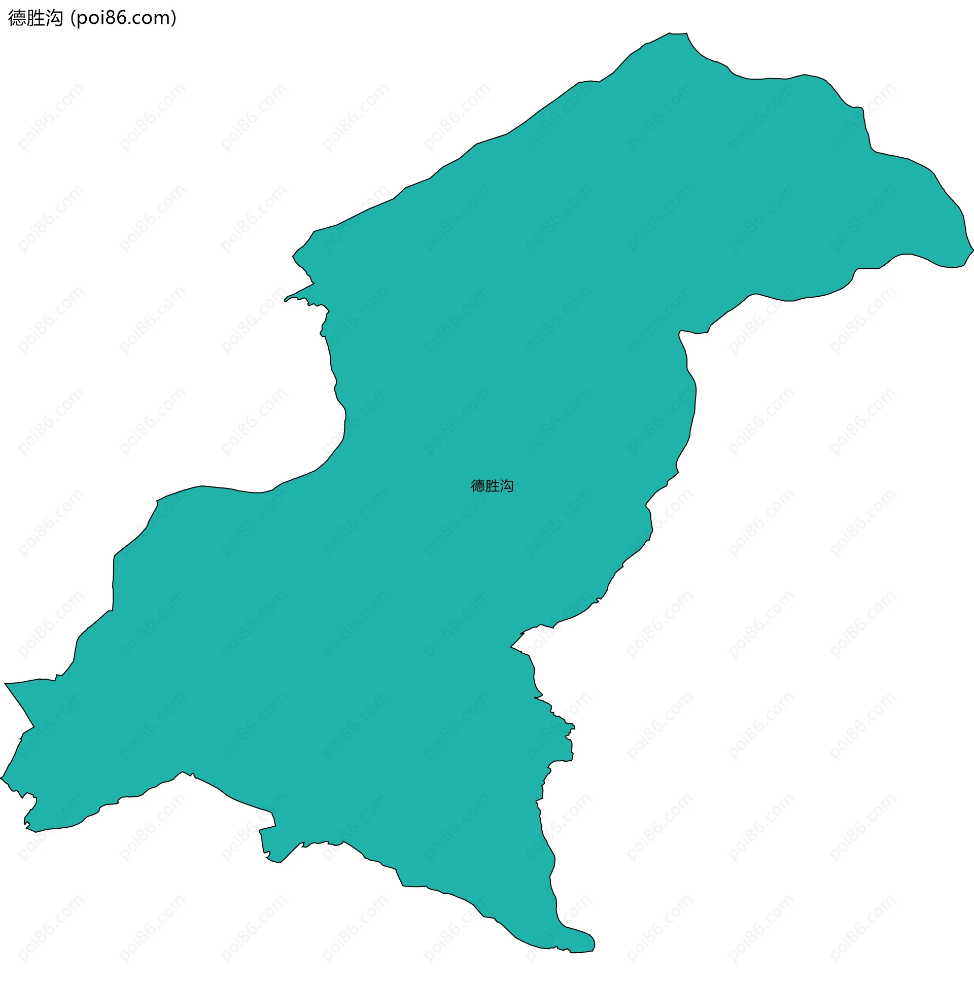 德胜沟边界地图