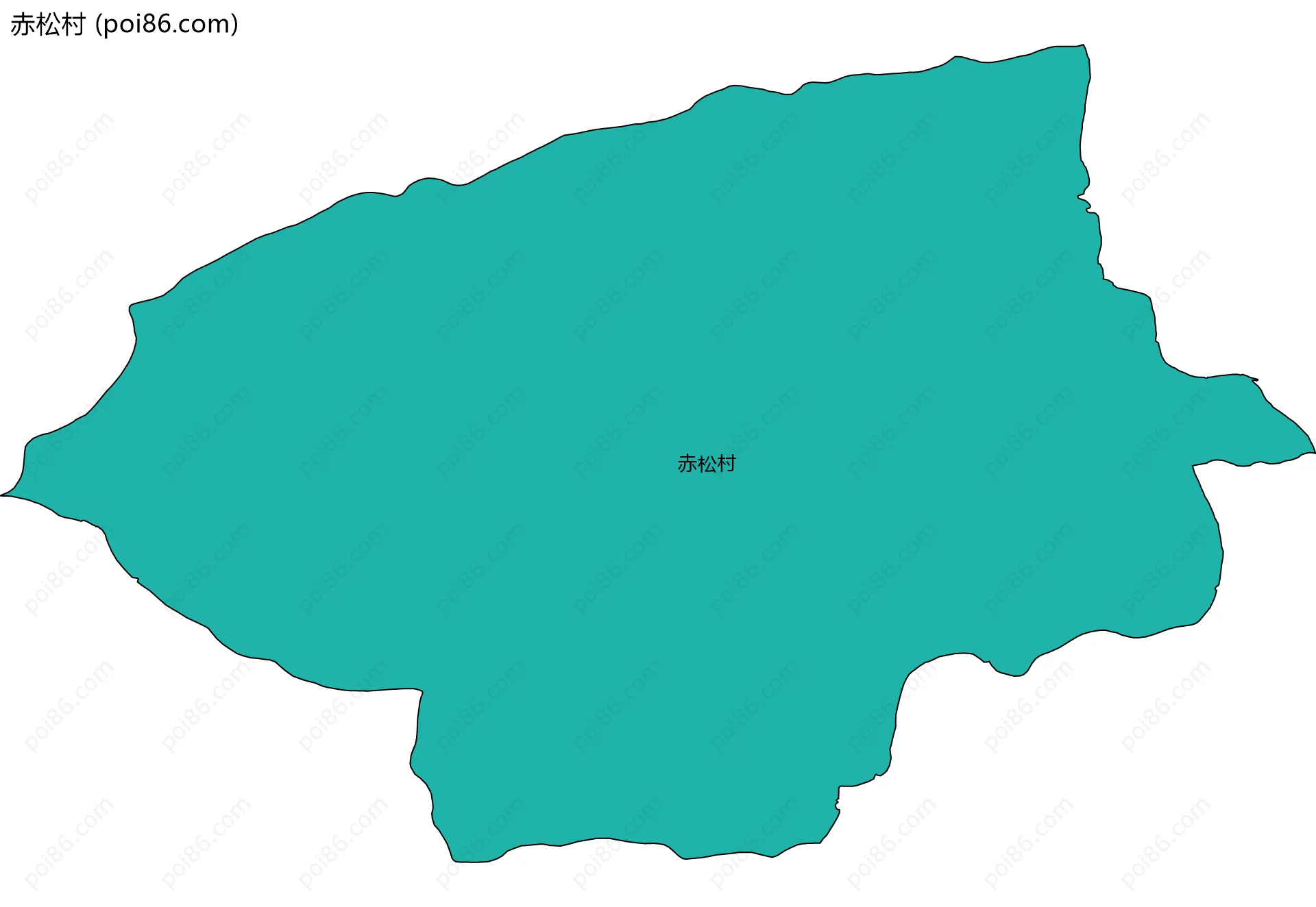 赤松村边界地图