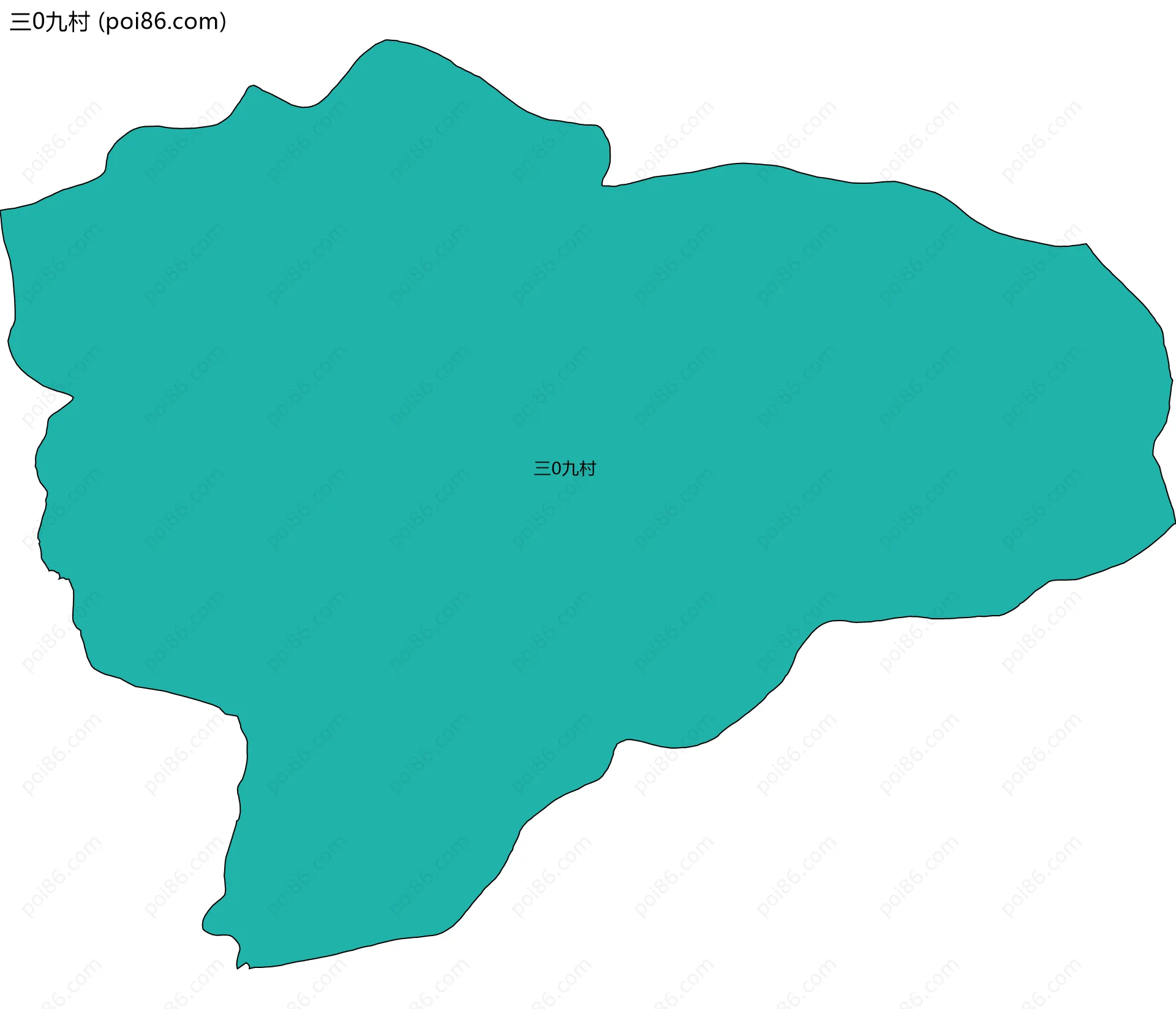 三0九村边界地图