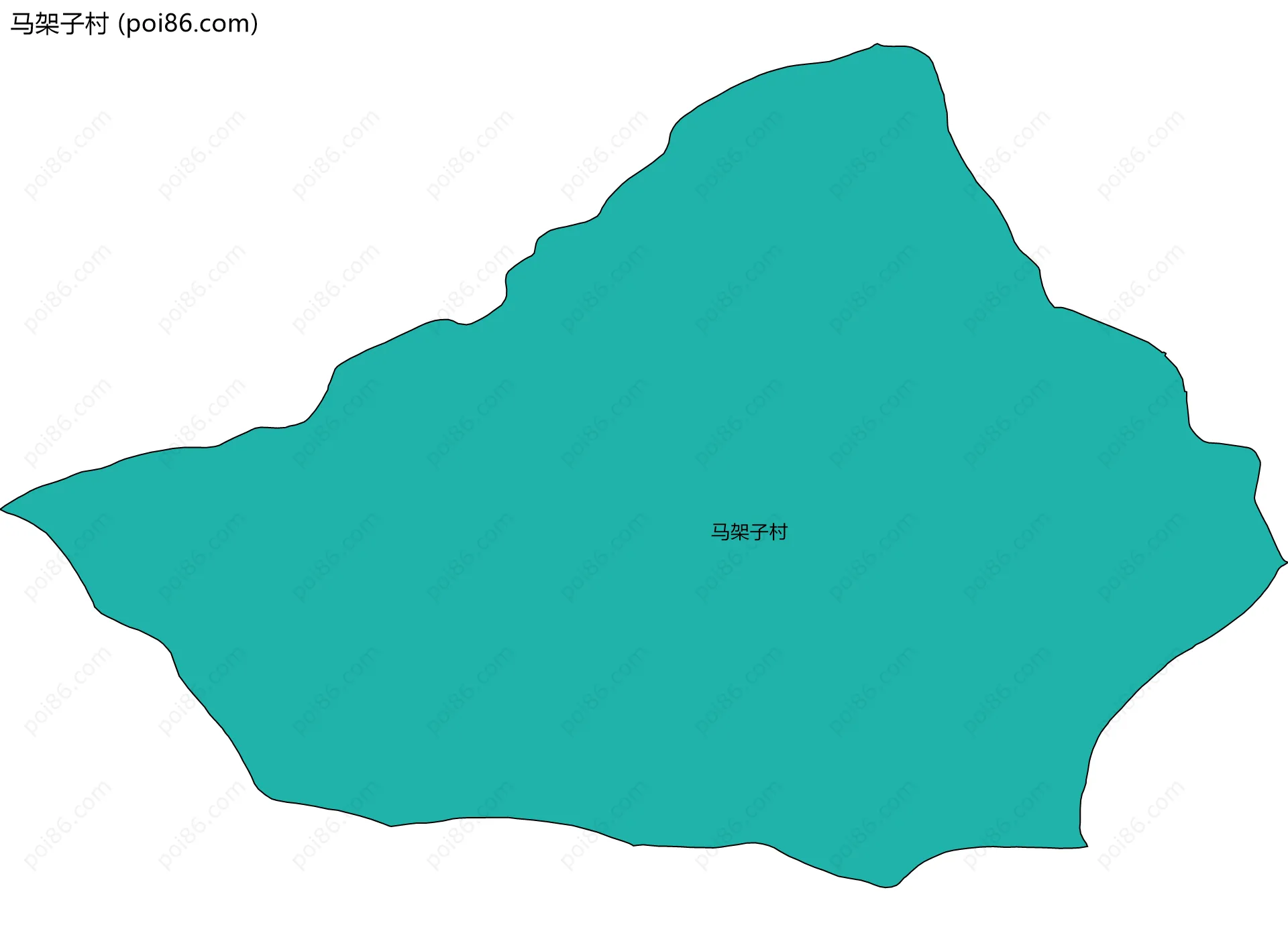 马架子村边界地图
