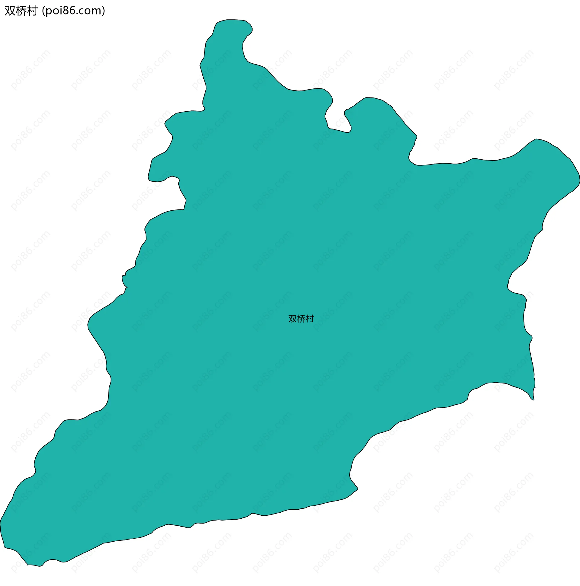 双桥村边界地图