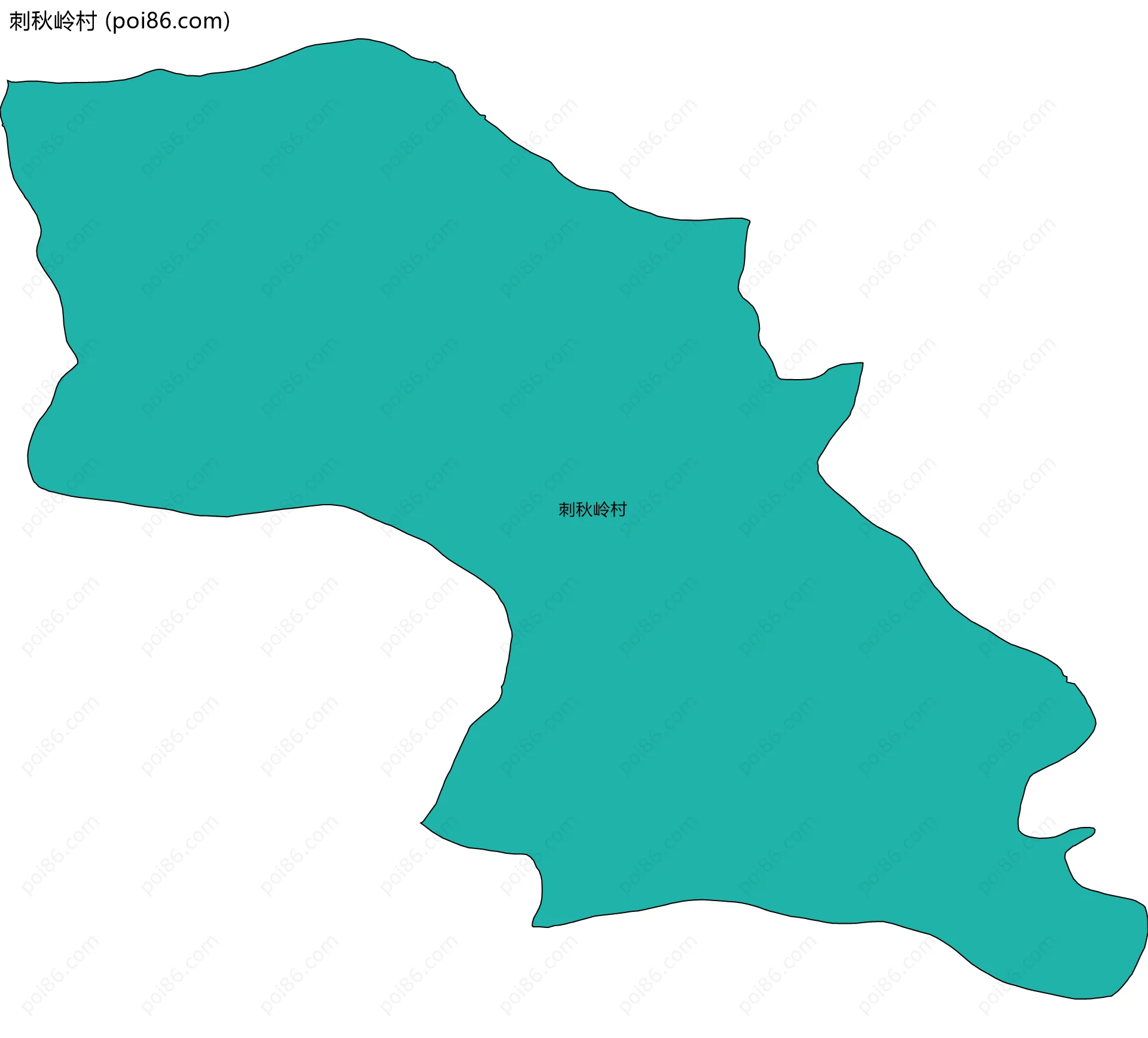 刺秋岭村边界地图