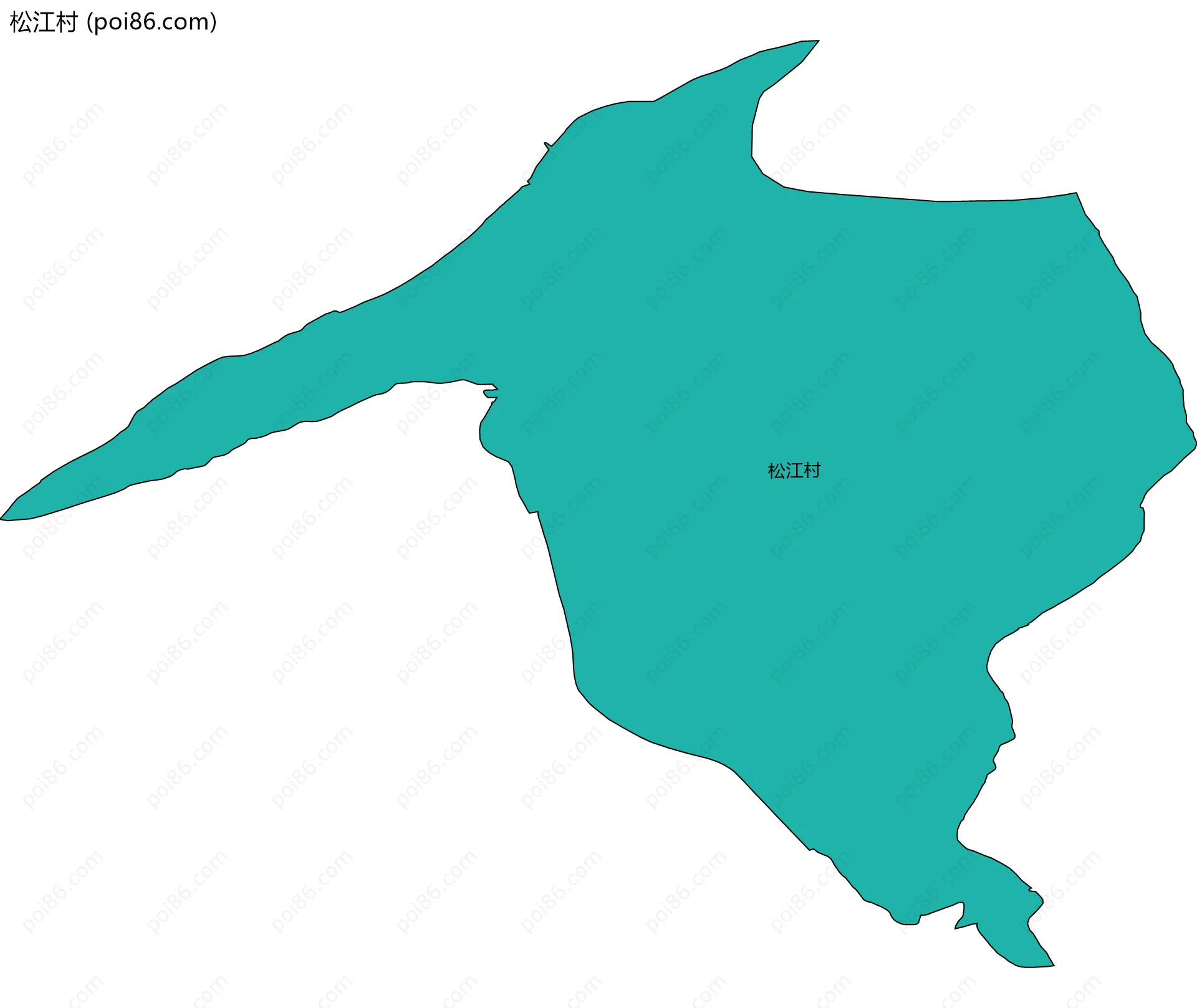 松江村边界地图