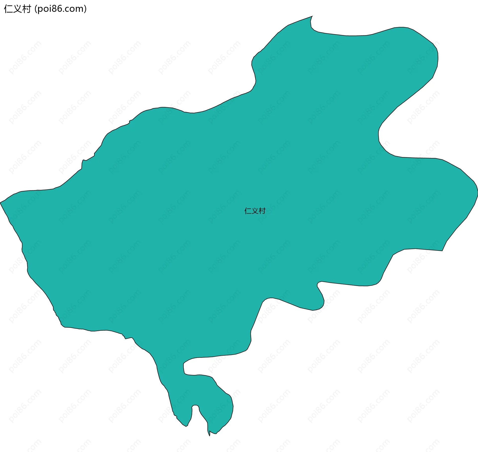 仁义村边界地图