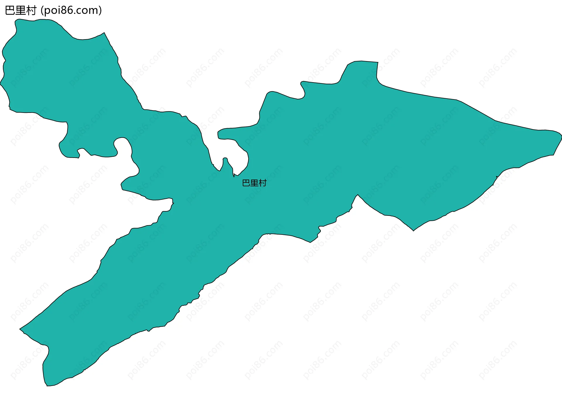 巴里村边界地图