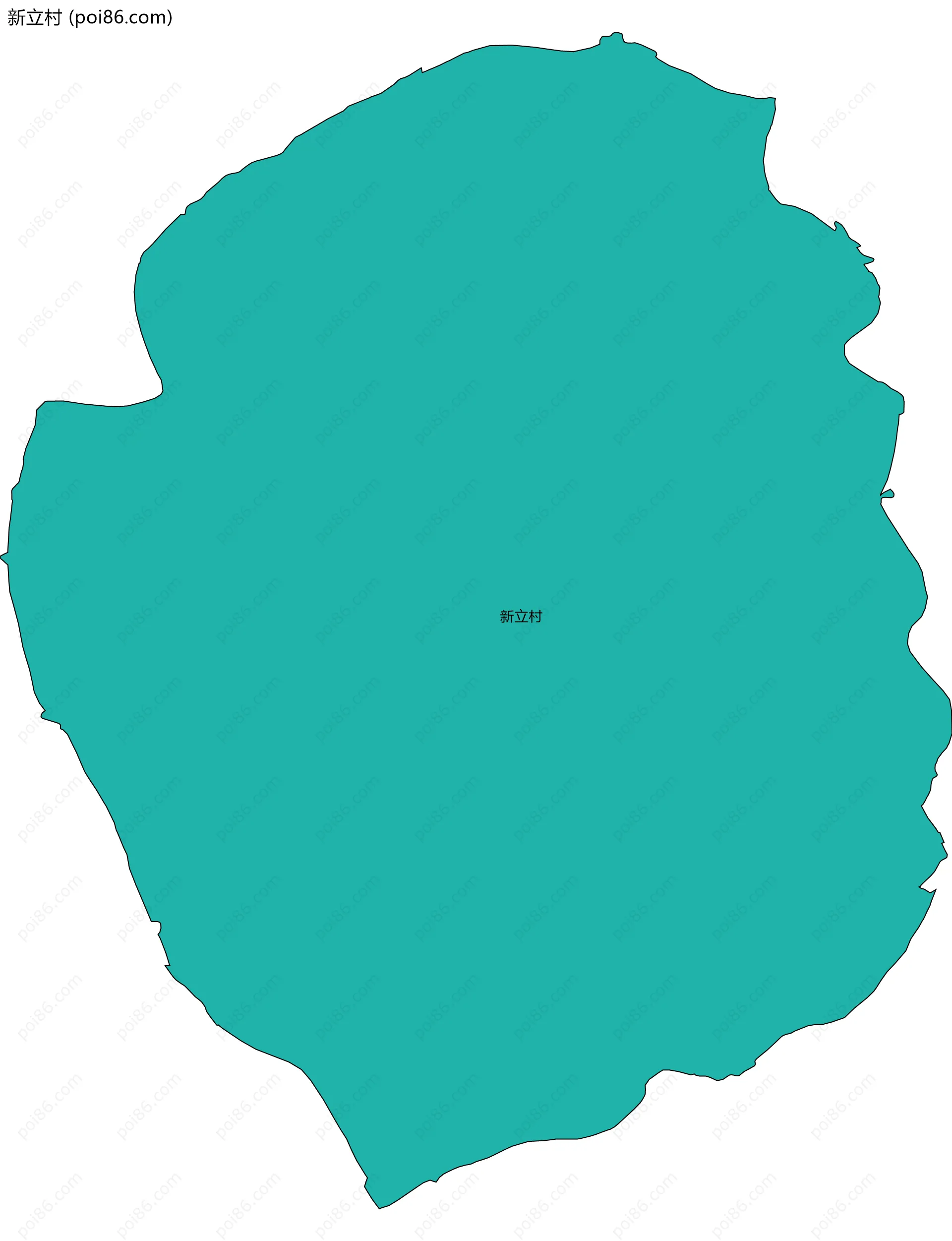 新立村边界地图