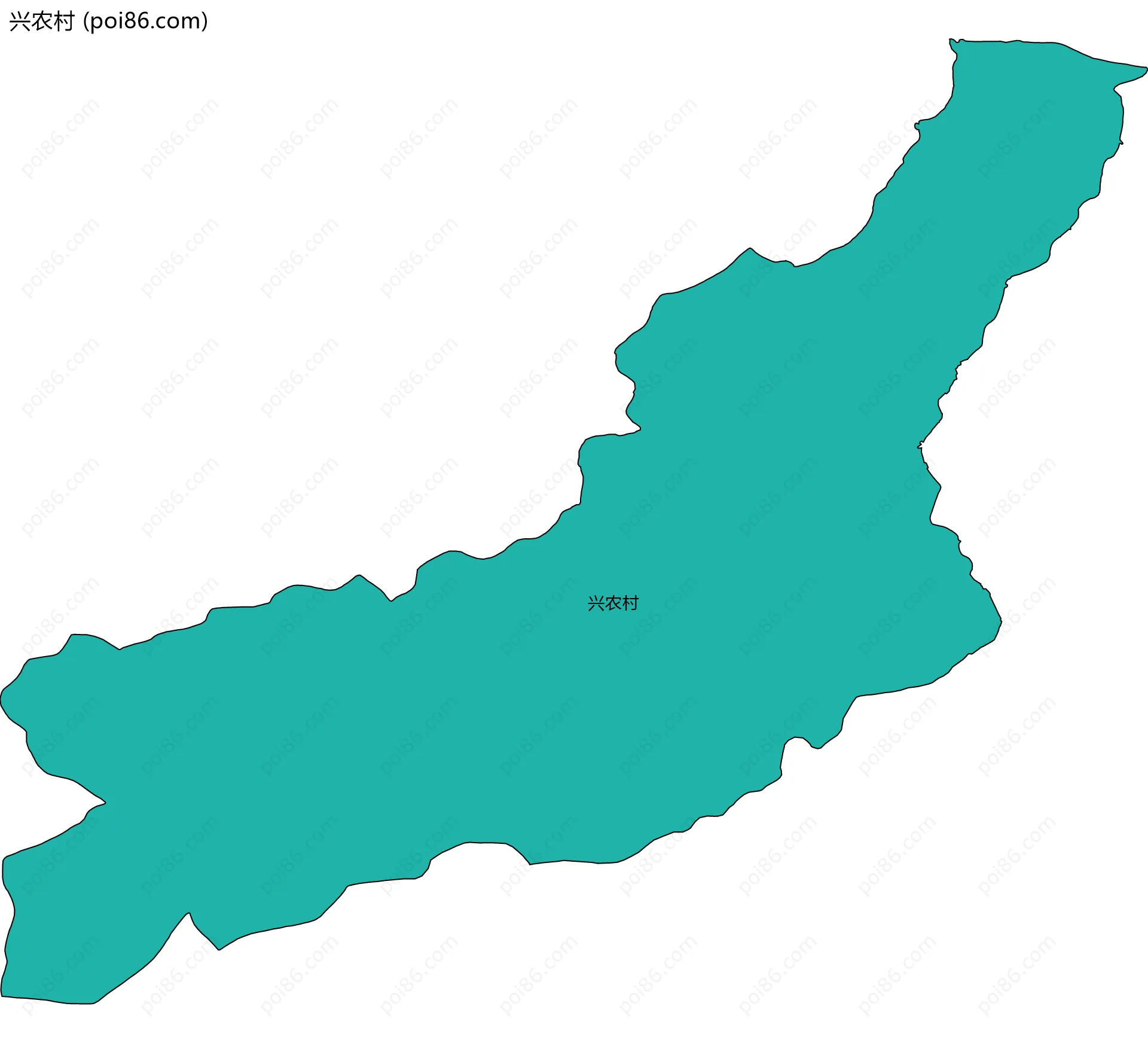 兴农村边界地图