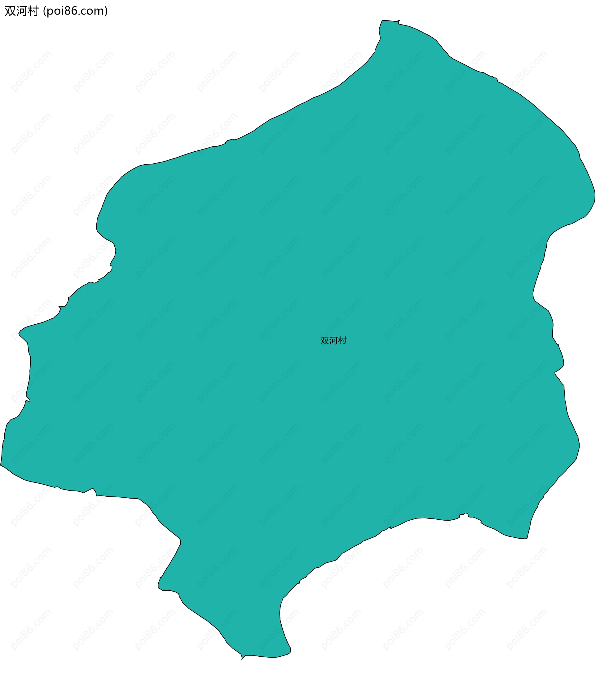 双河村边界地图