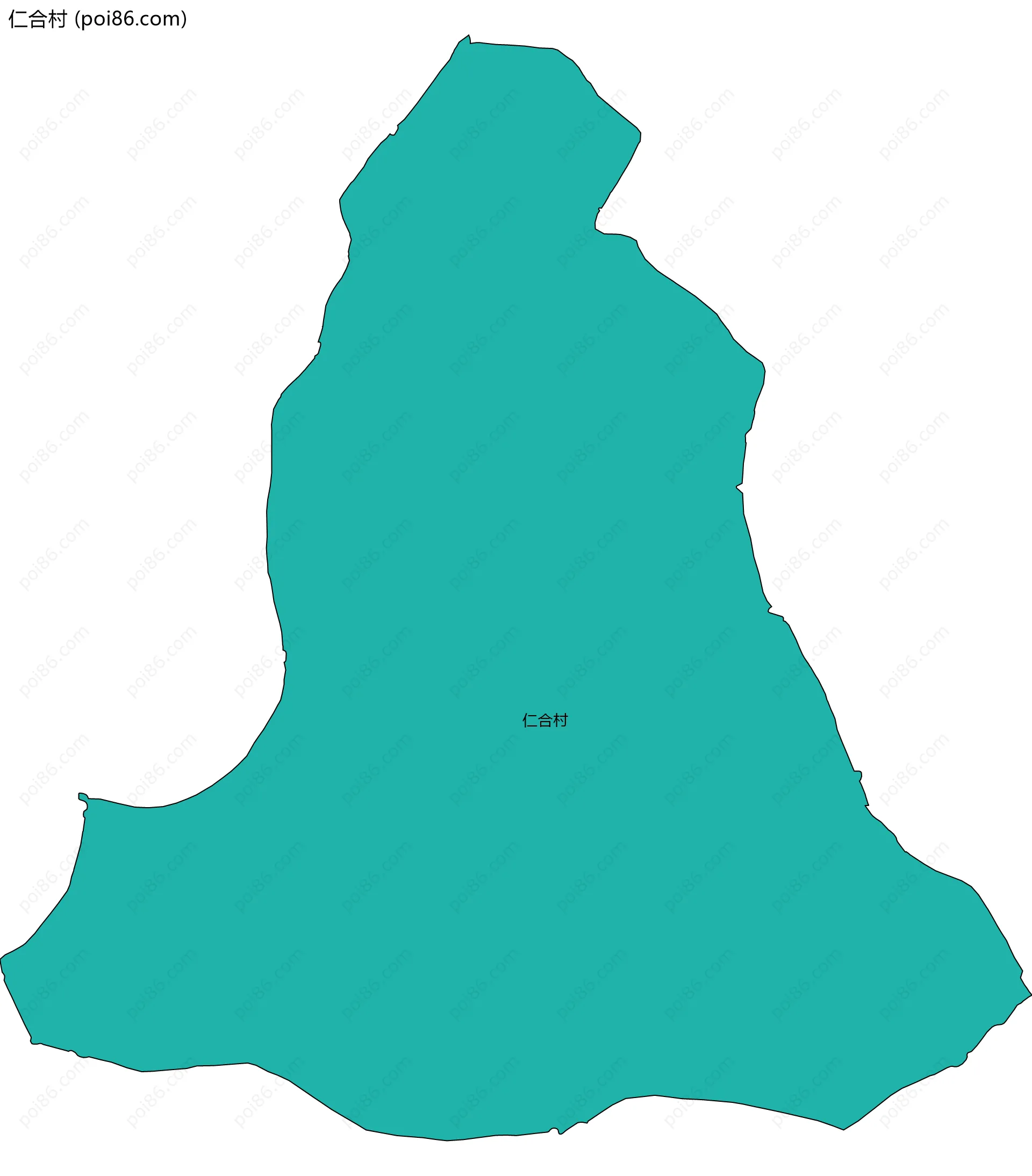 仁合村边界地图