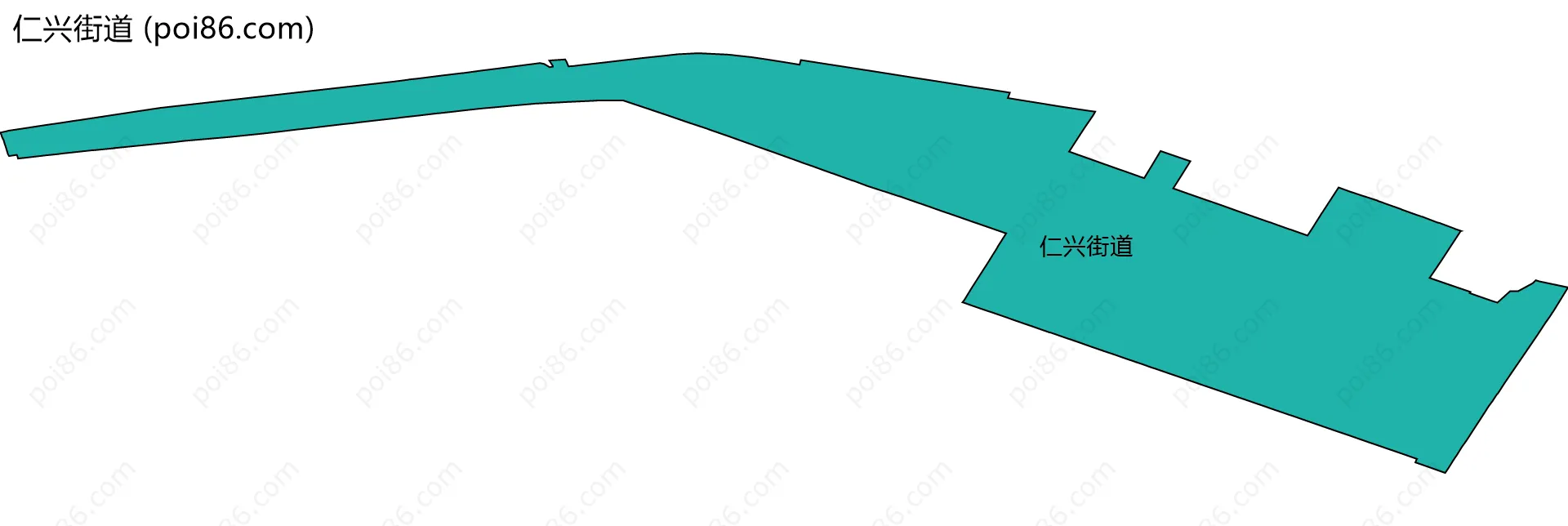 仁兴街道边界地图