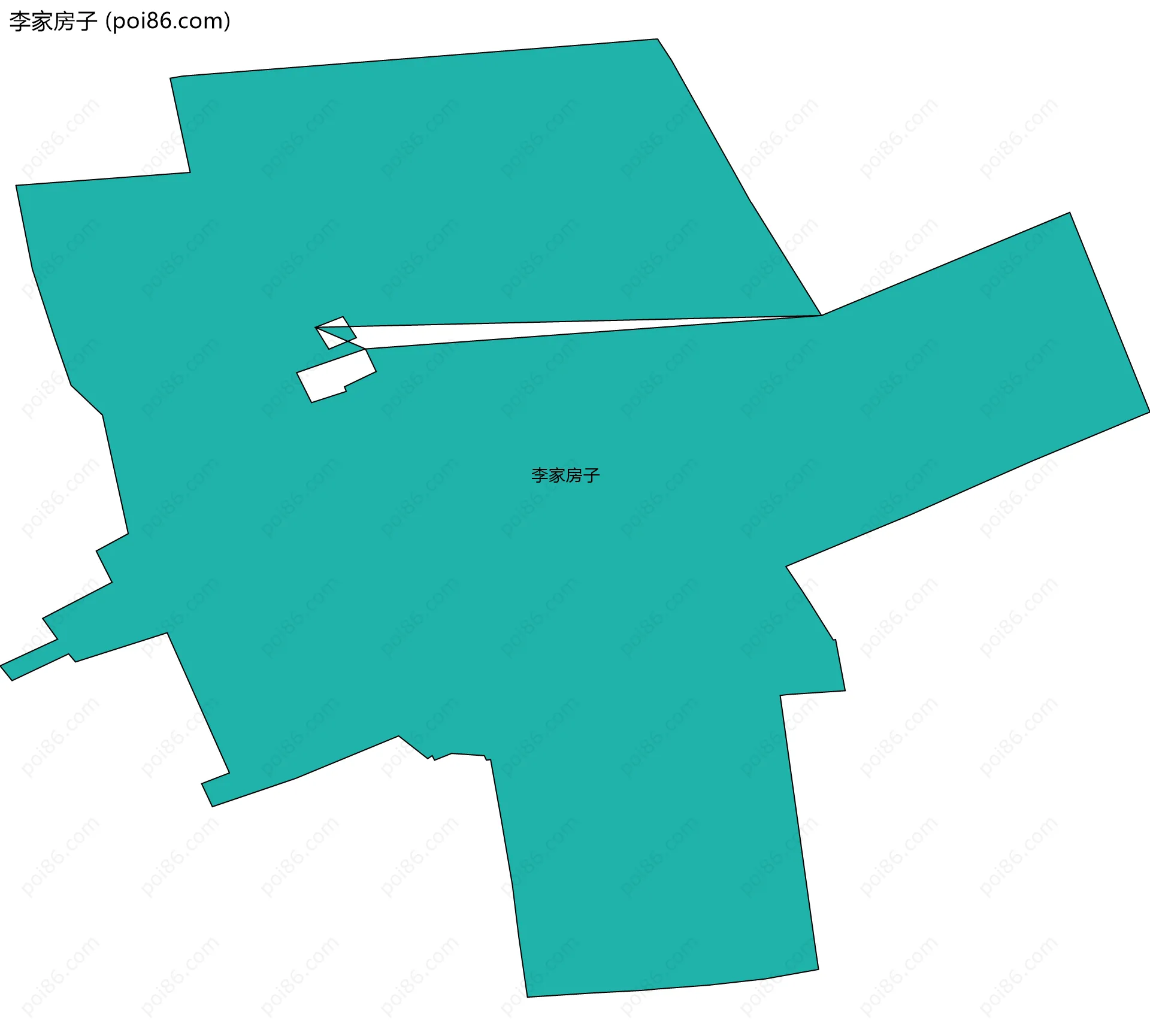 李家房子边界地图