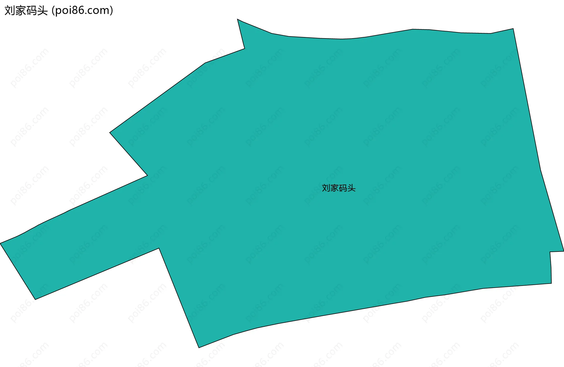 刘家码头边界地图