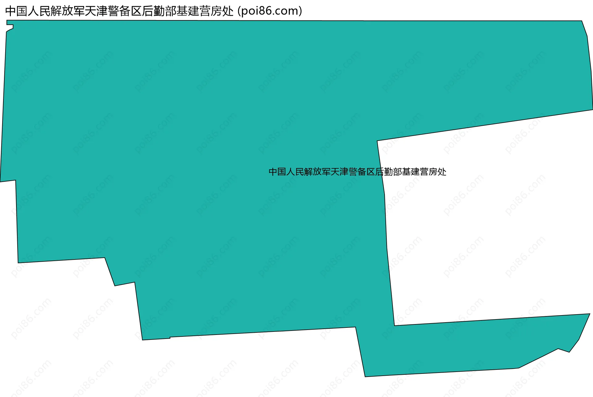 中国人民解放军天津警备区后勤部基建营房处边界地图