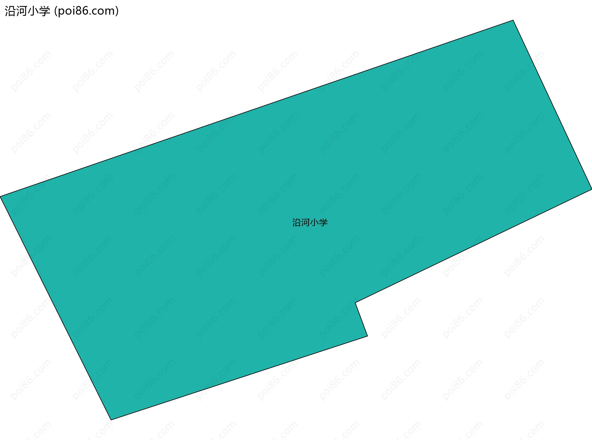 沿河小学边界地图