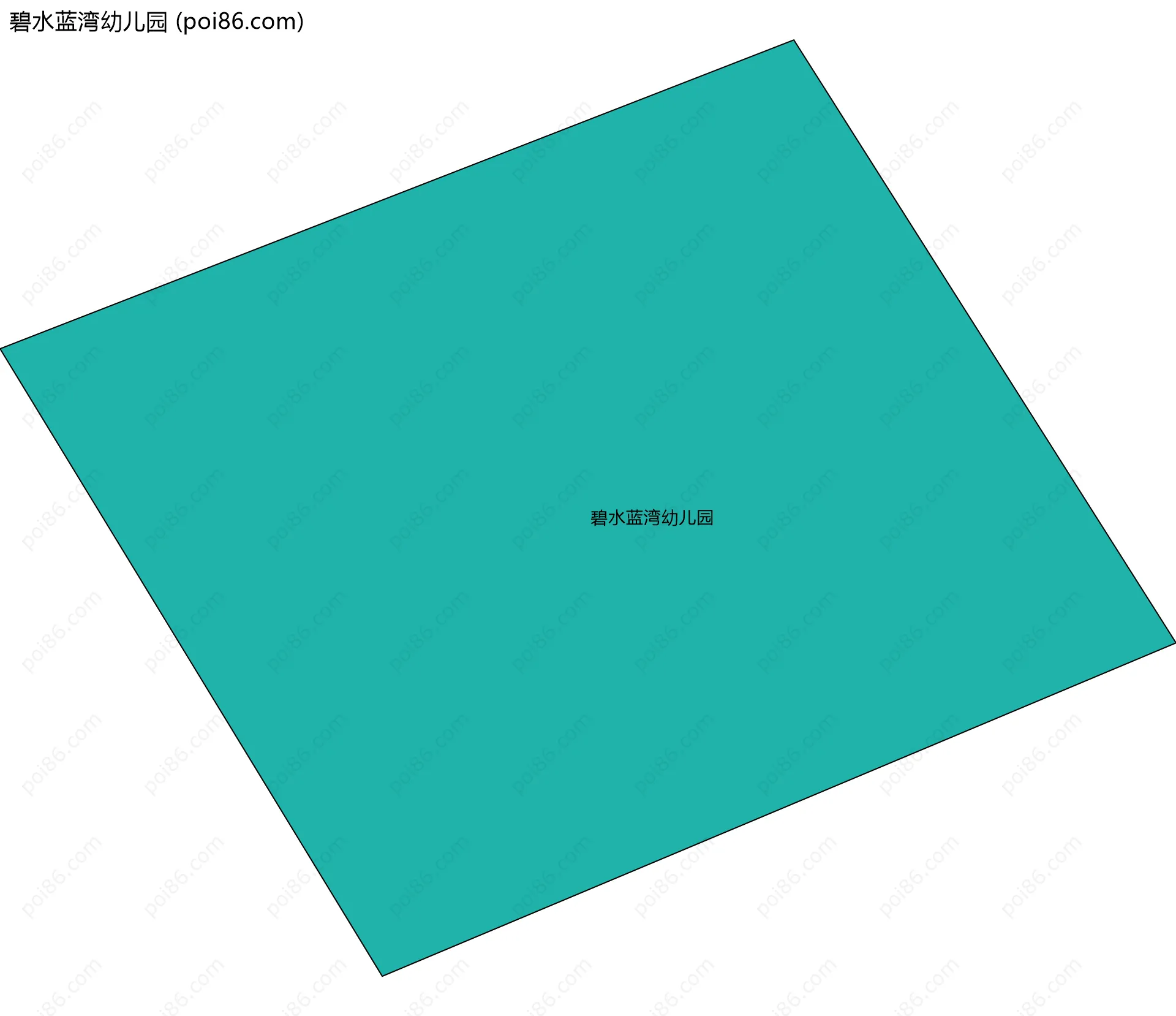 碧水蓝湾幼儿园边界地图